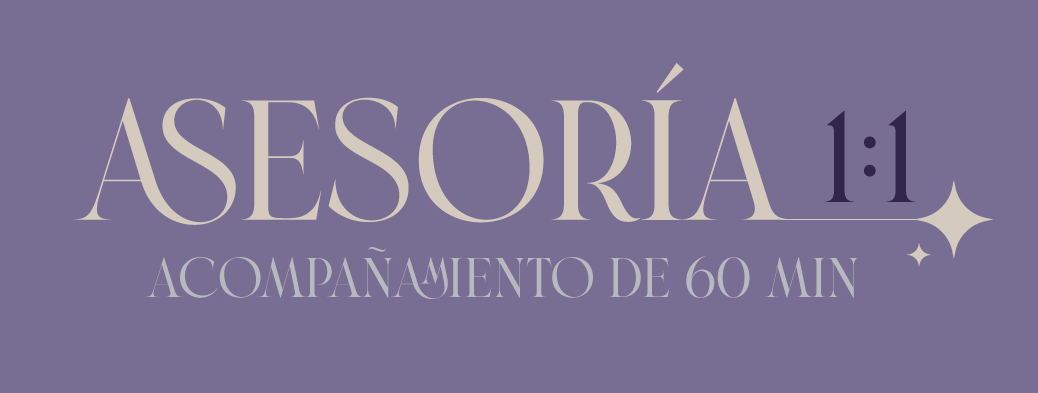 Asesoría online 1:1 de 60 minutos