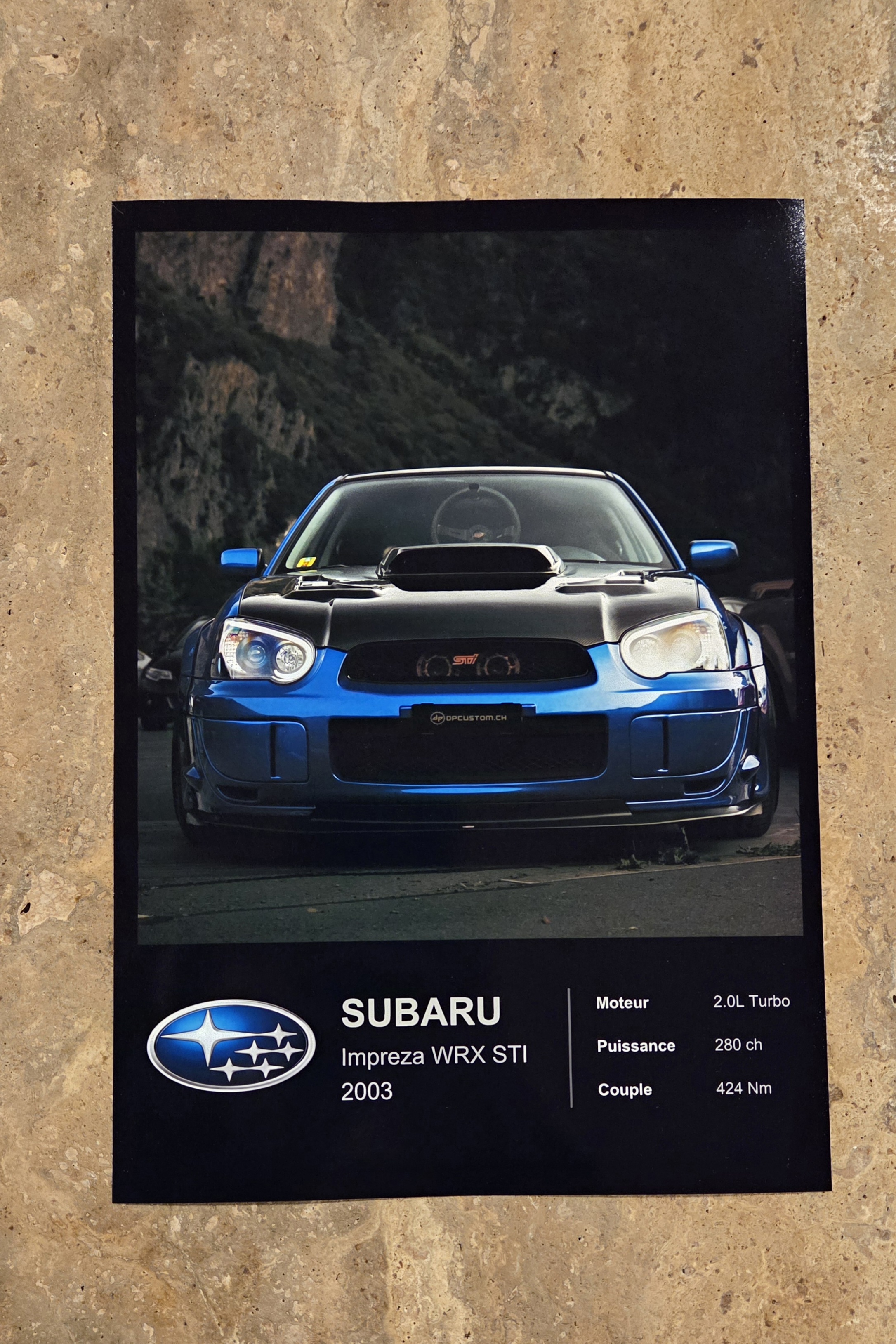Affiche Voiture Personnalisé