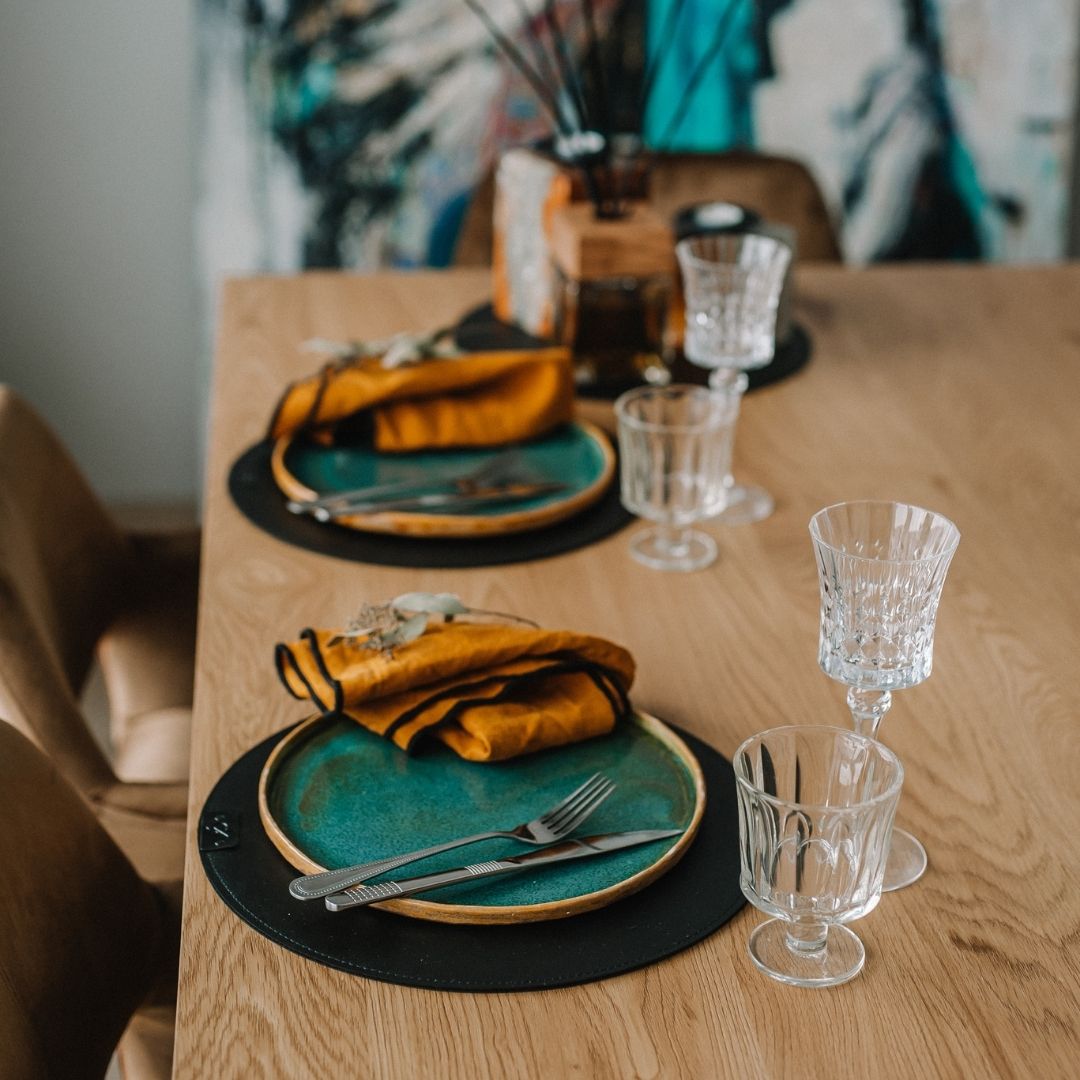 Apvalių stalo padėkliukų komplektas (4/6 vnt.)