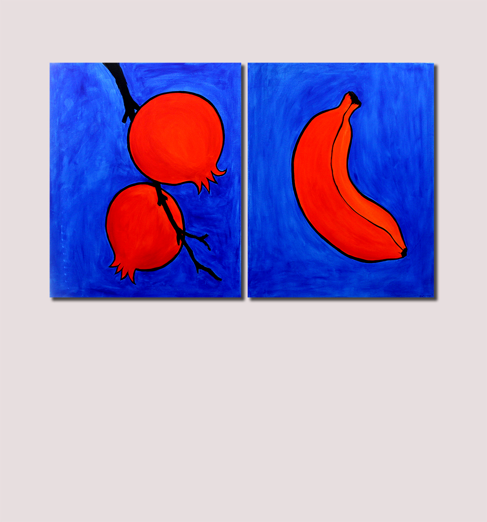 Philosophical still life "Red banana"