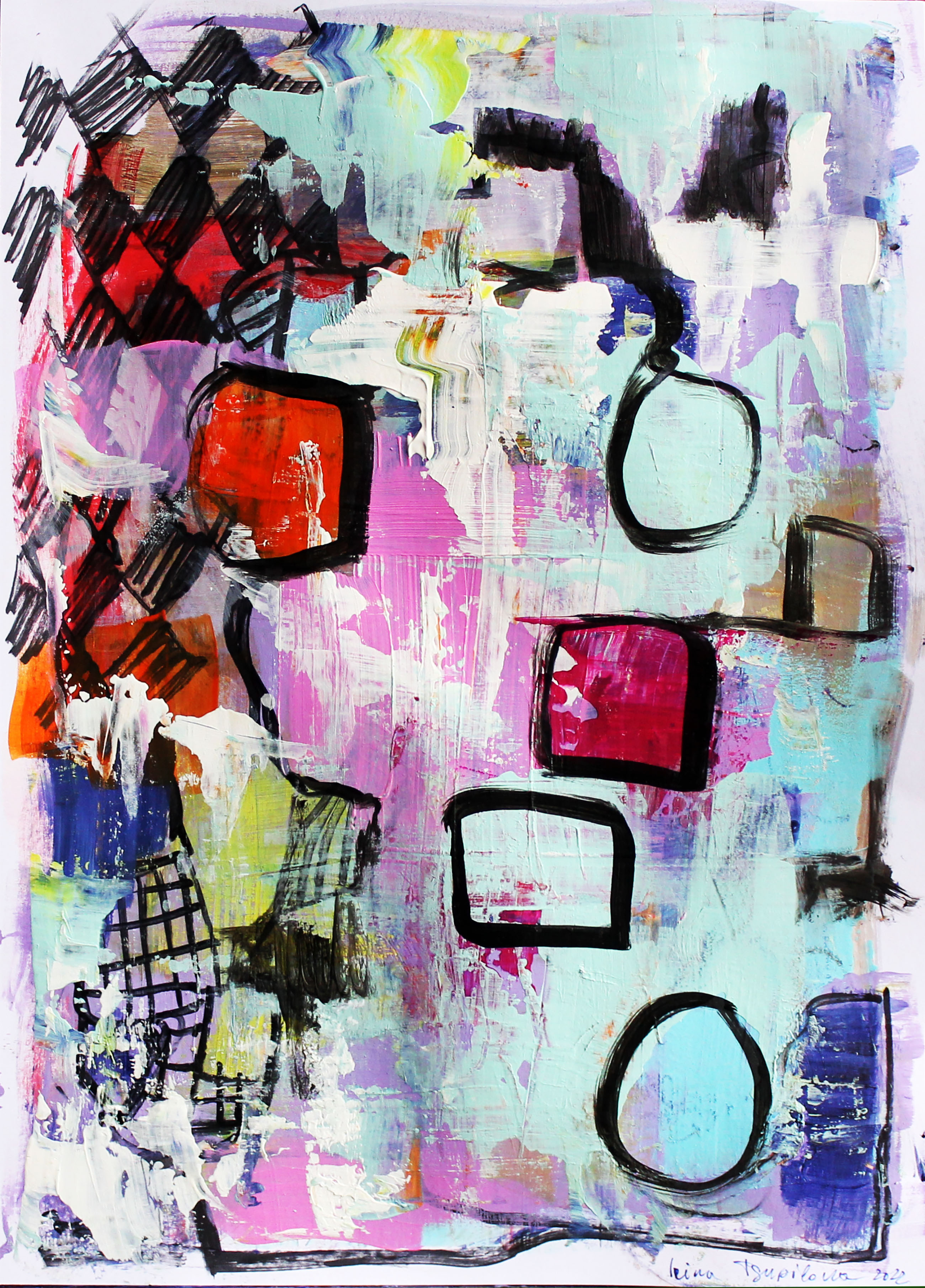 New sensations - diptych (2 paintings)