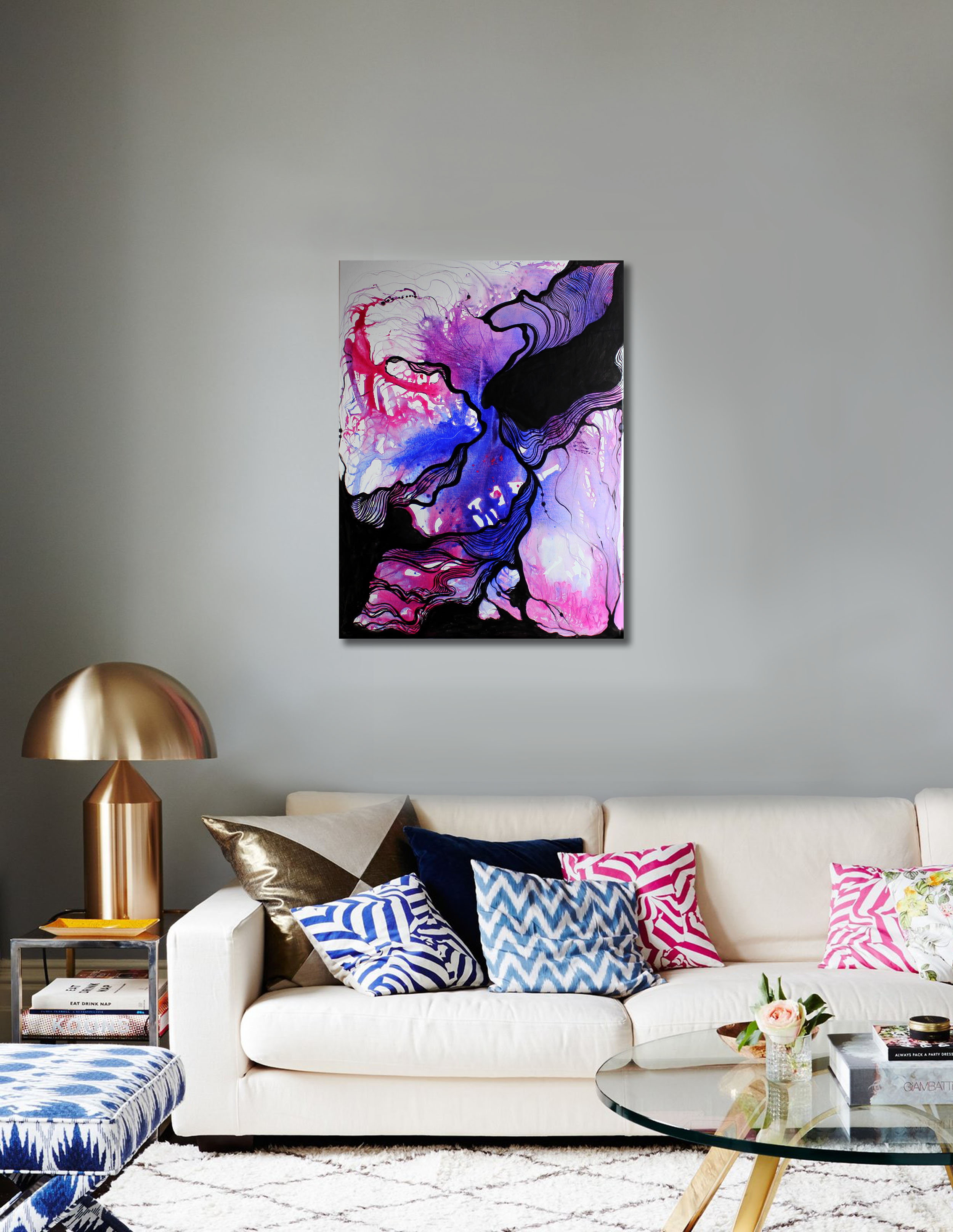 Neural connections - fireworks of emotions