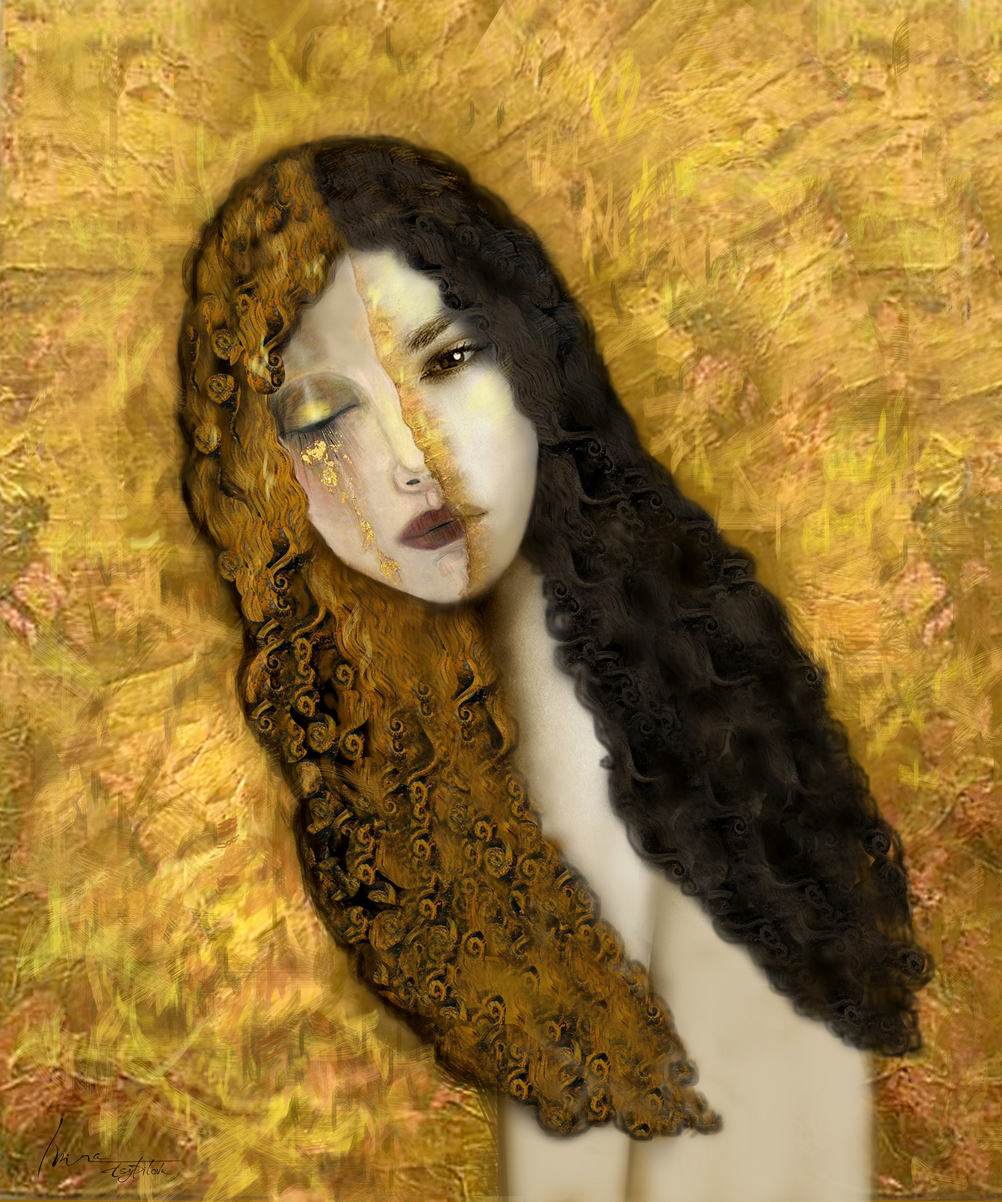 Angel - Klimt style