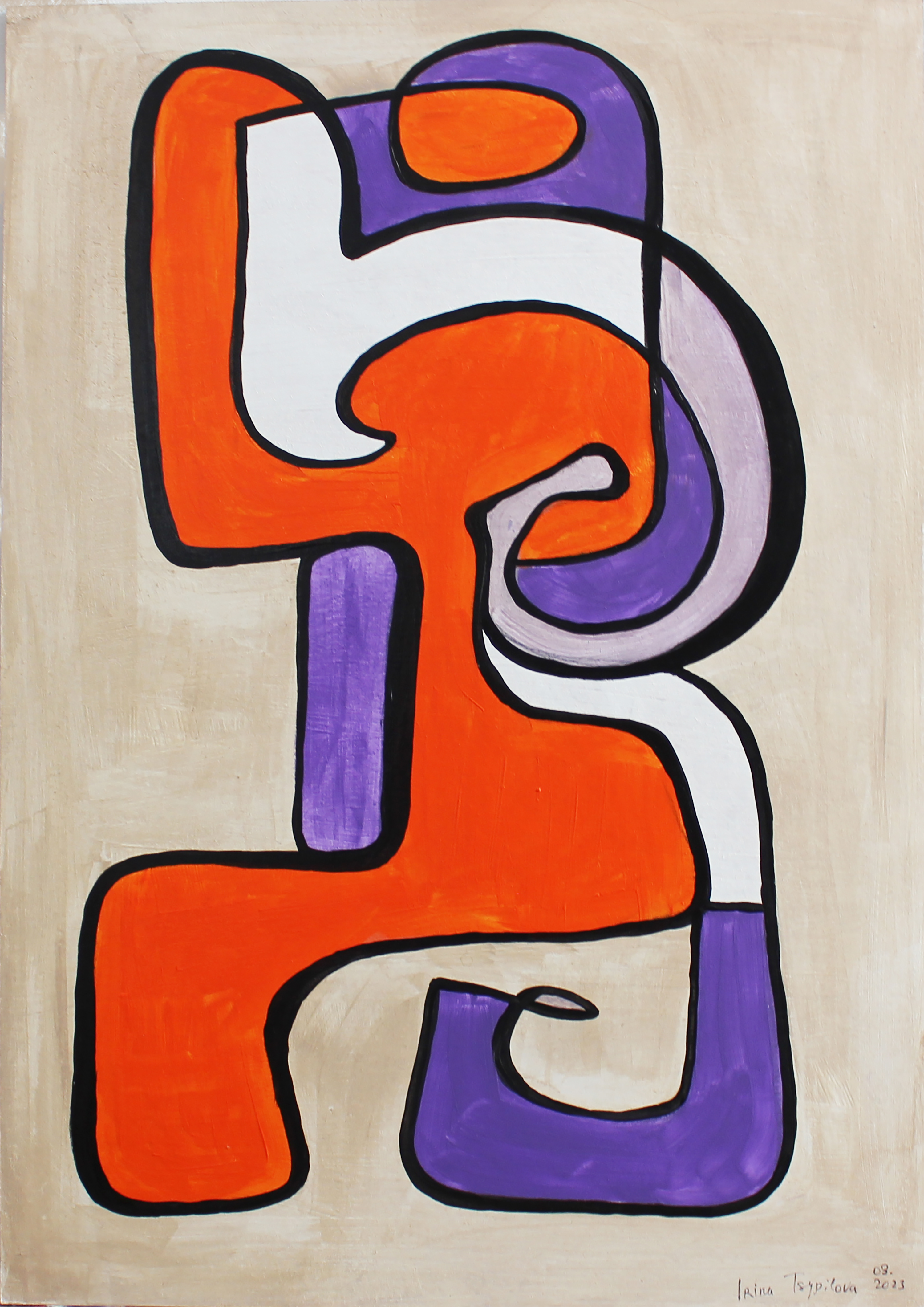Purple drowning in orange