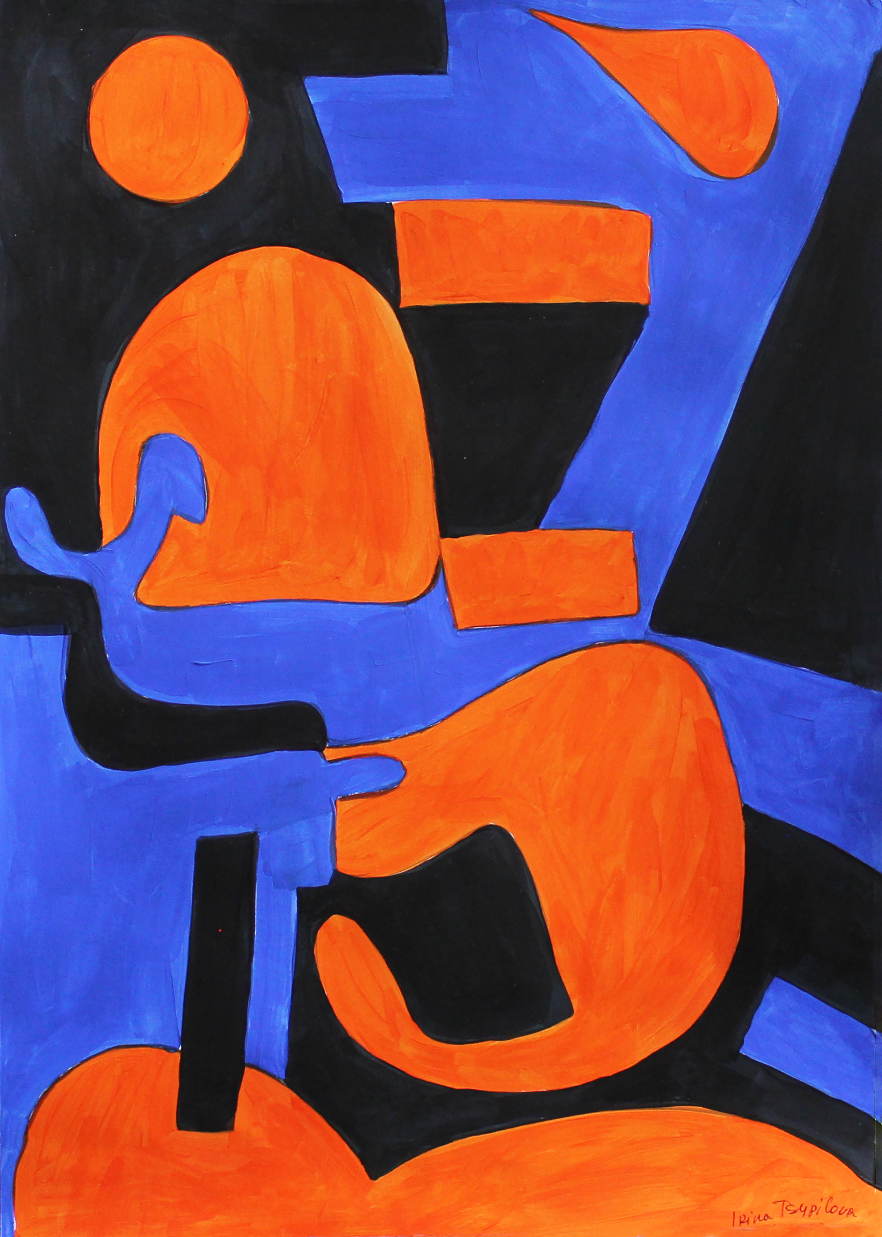 Landscape with orange flavor