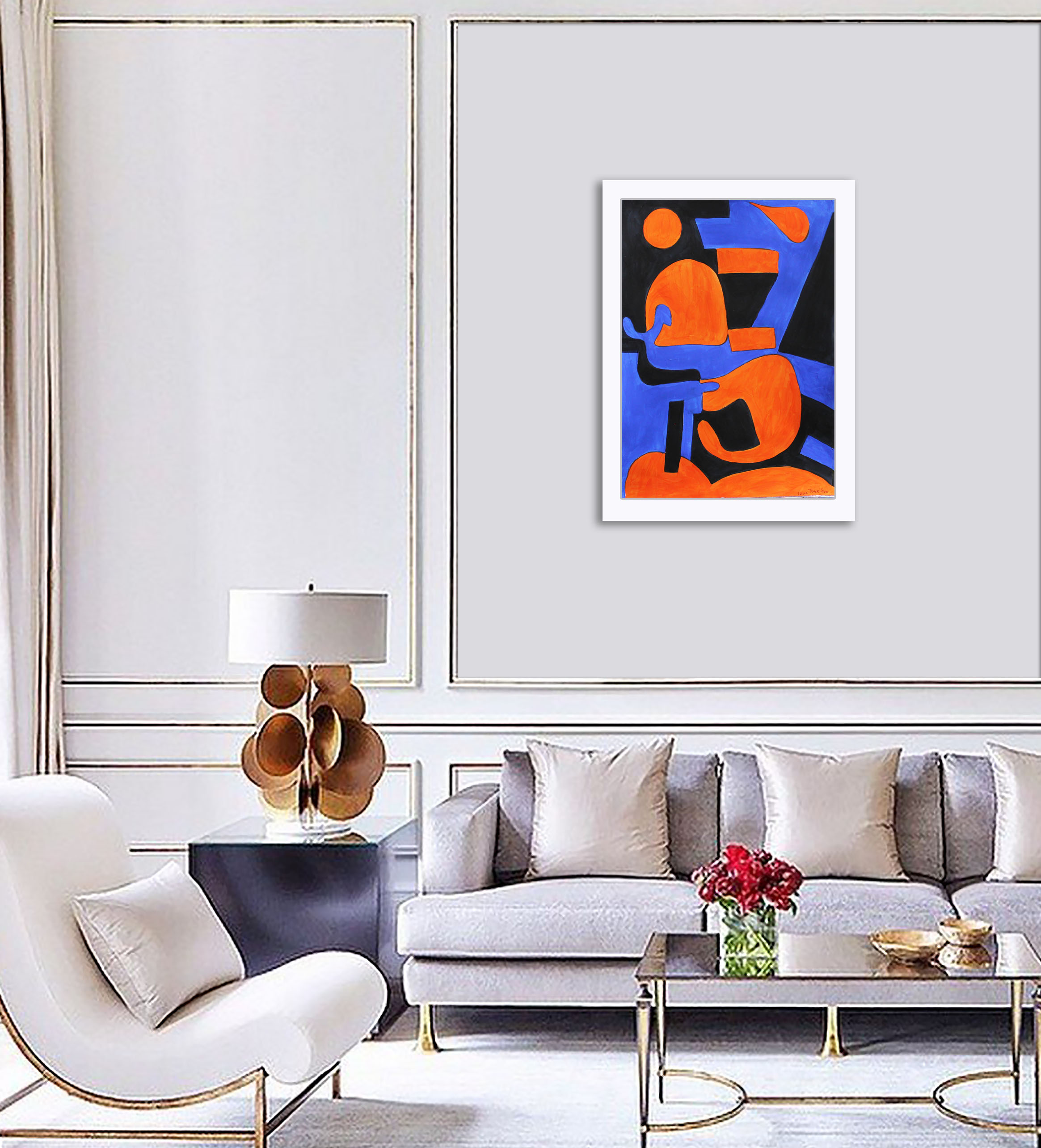 Landscape with orange flavor 