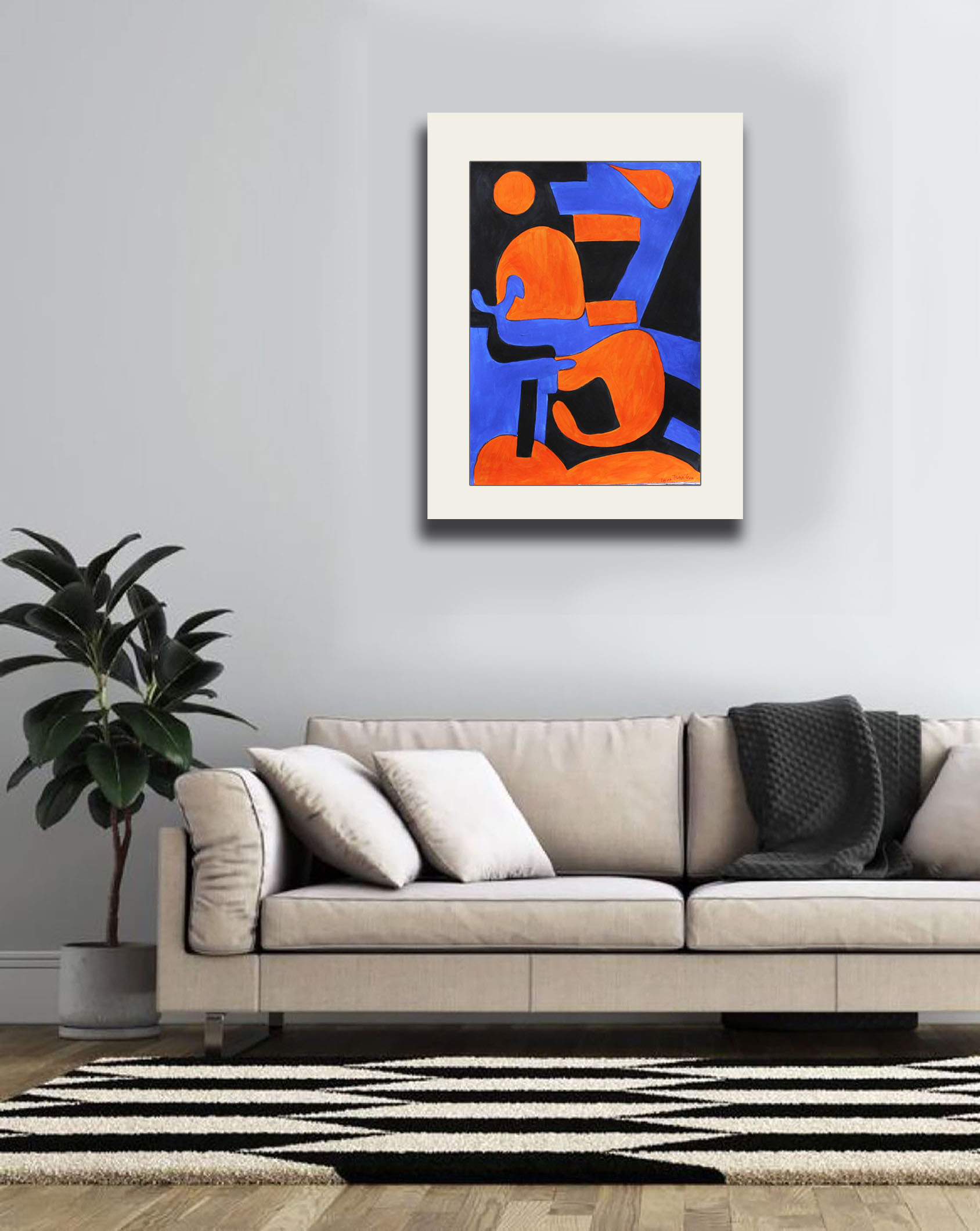 Landscape with orange flavor 