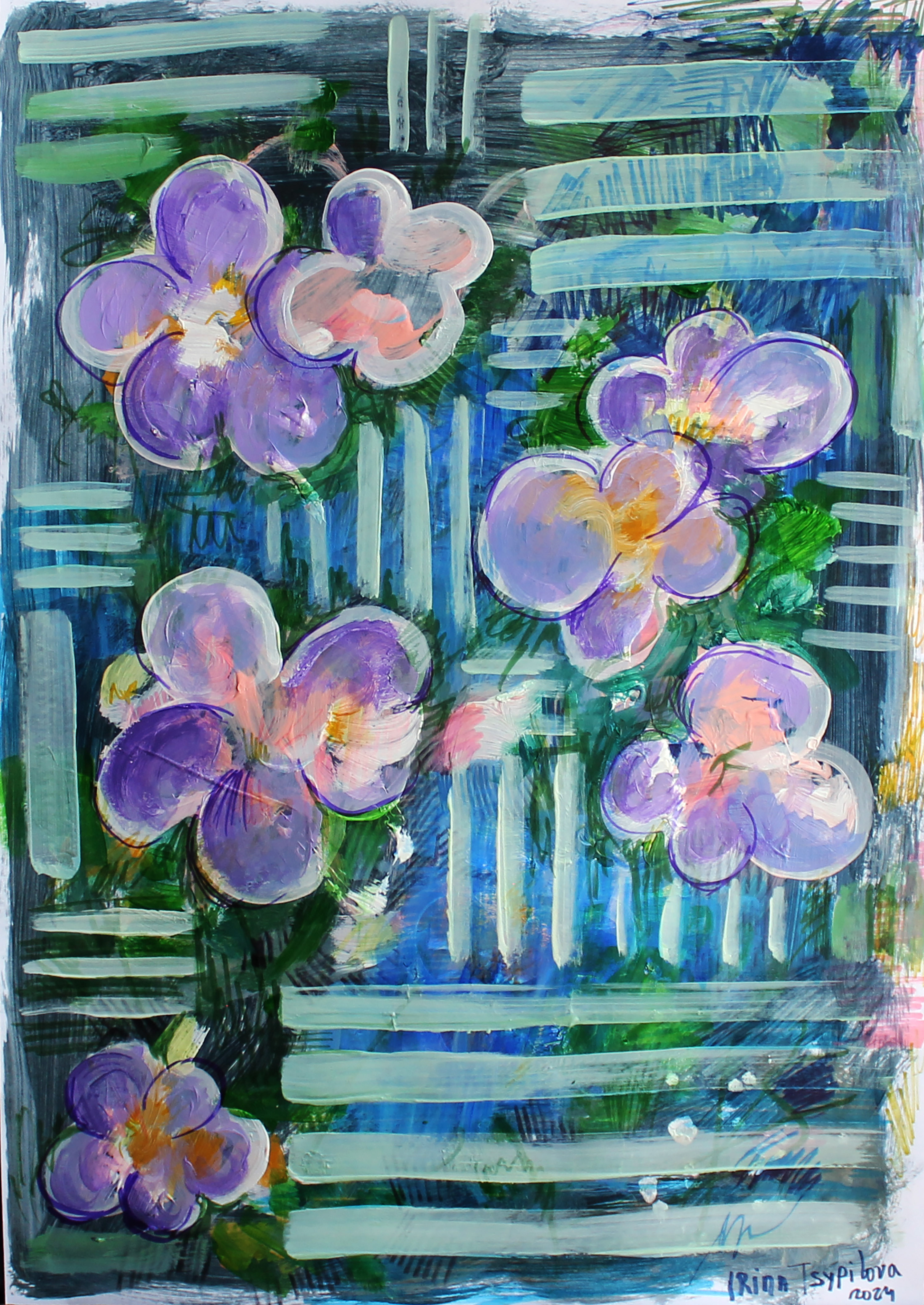 Dynamic Flowers in the Garden
