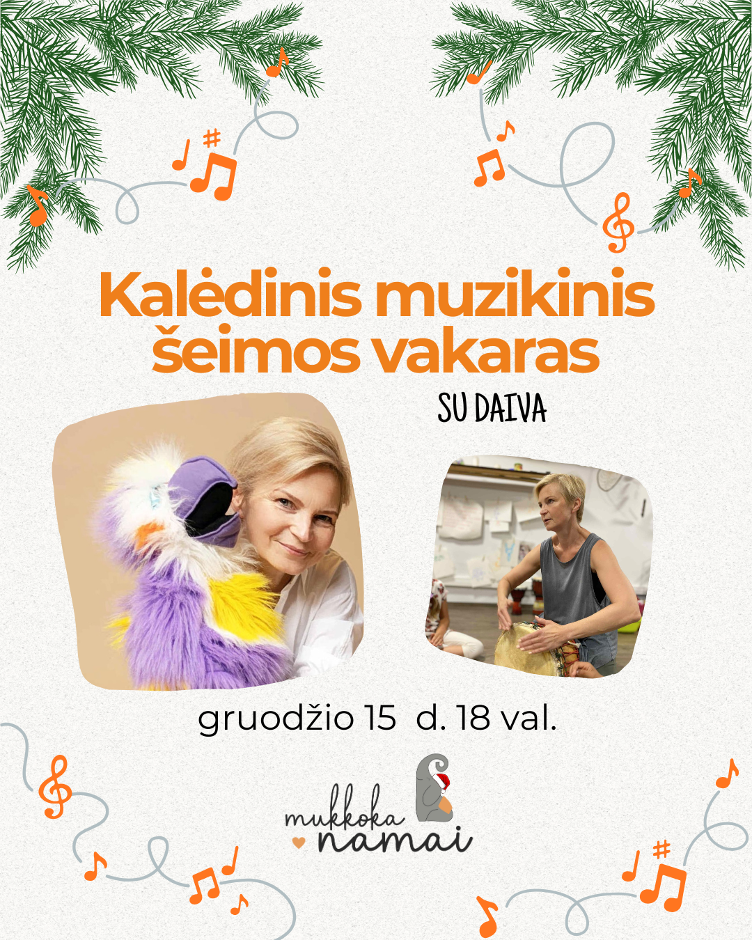 Kalėdinis muzikinis šeimos vakaras su Daiva