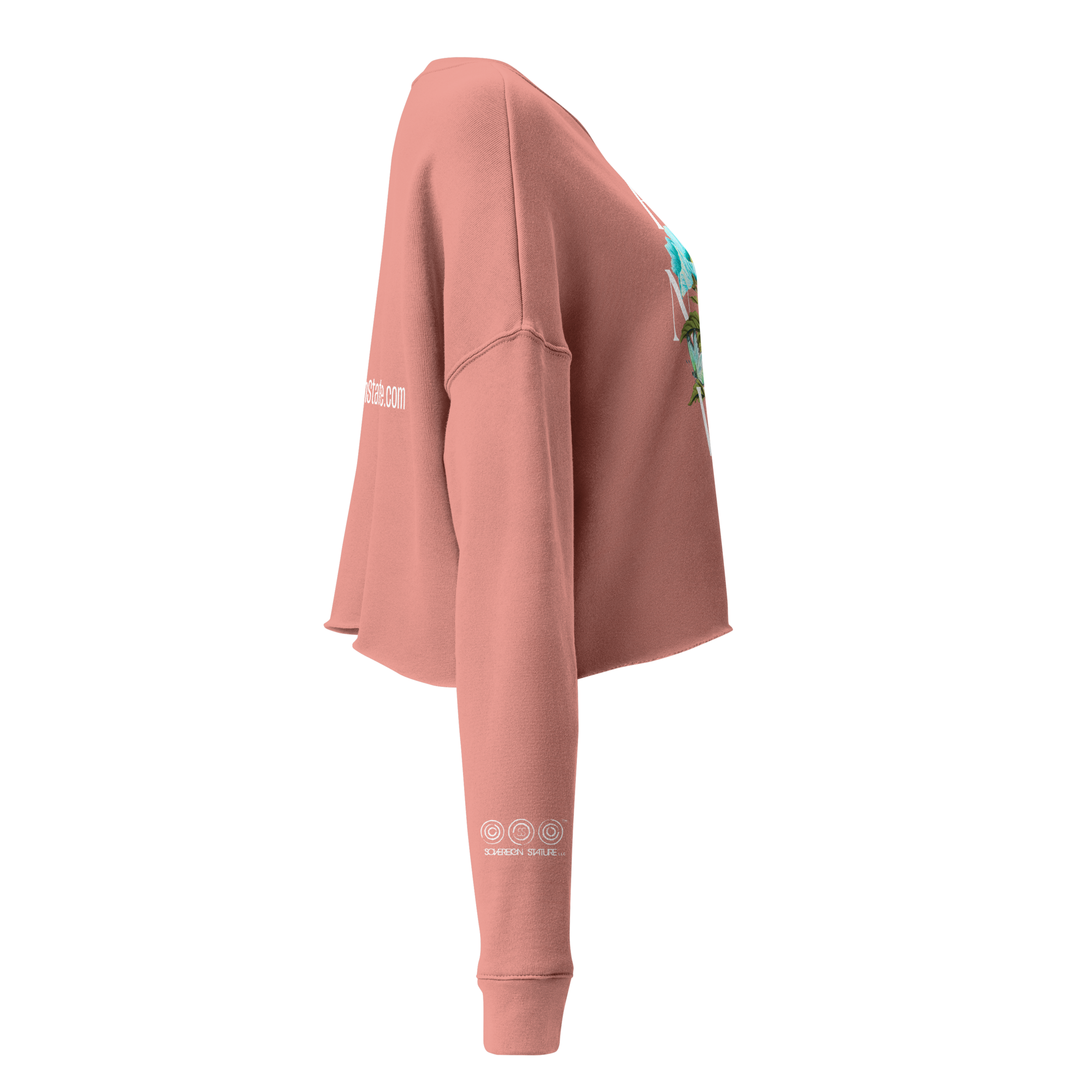 Renew Floral Cropped Sweatshirt