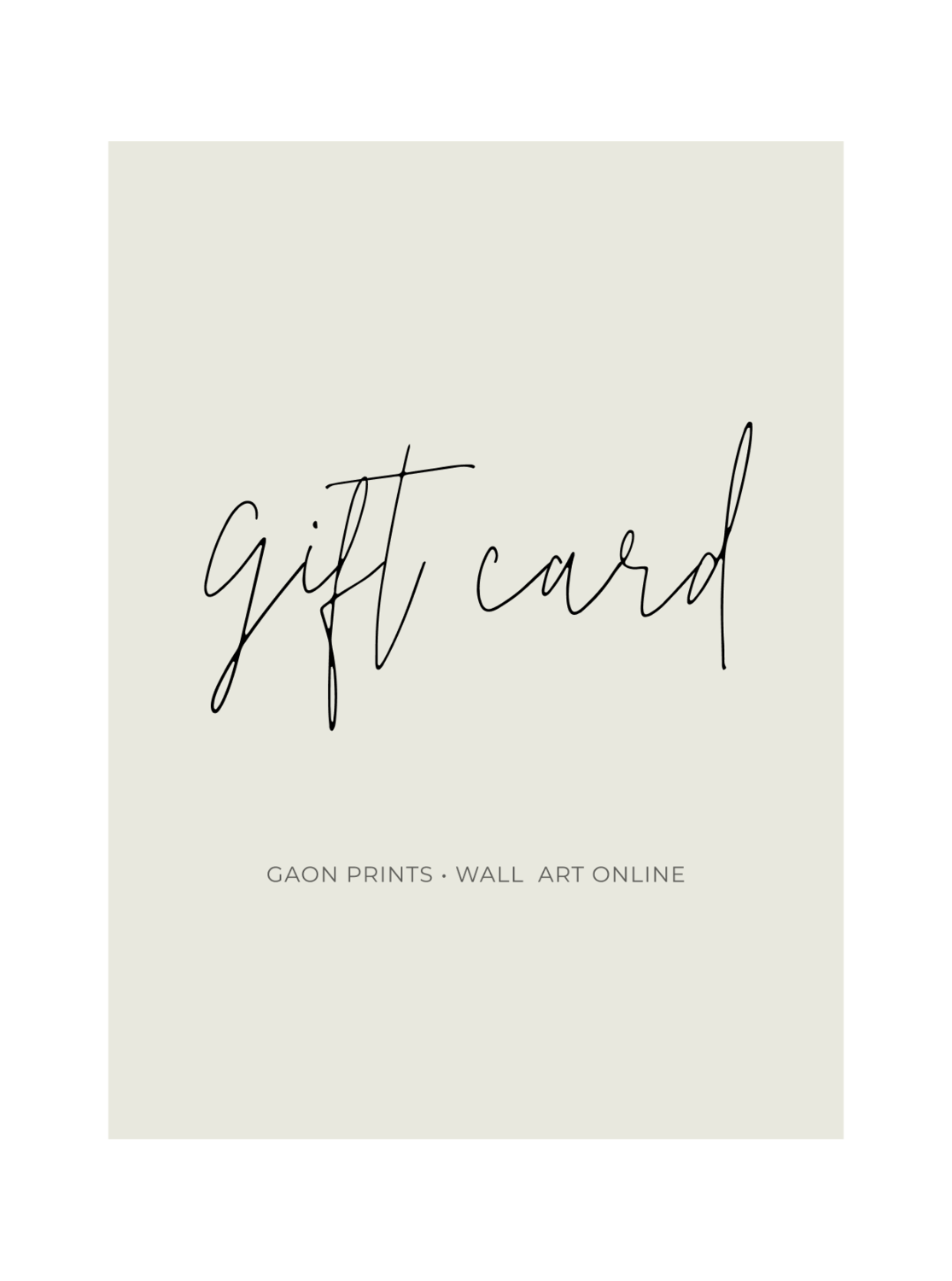 GIFT CARD