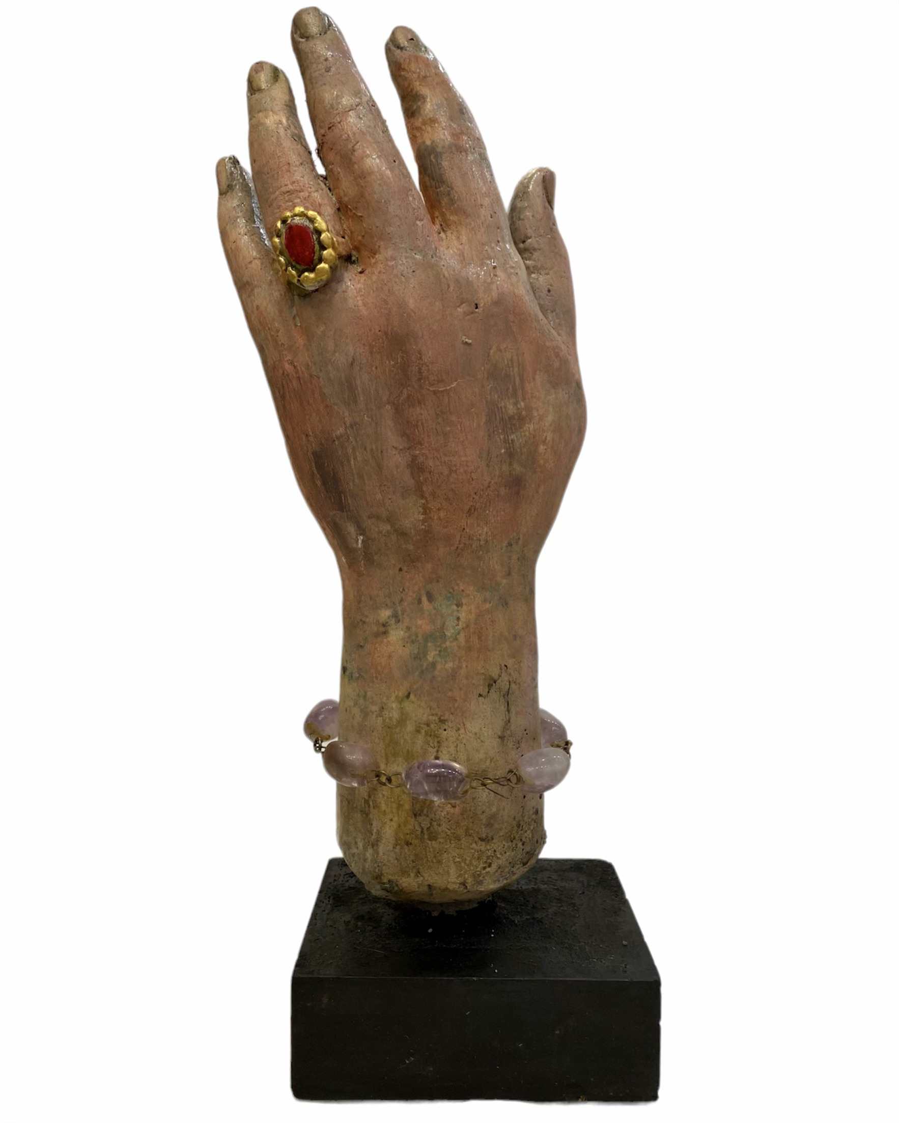Remarquable main sur socle. Épreuve d'artiste. Signée et datée.