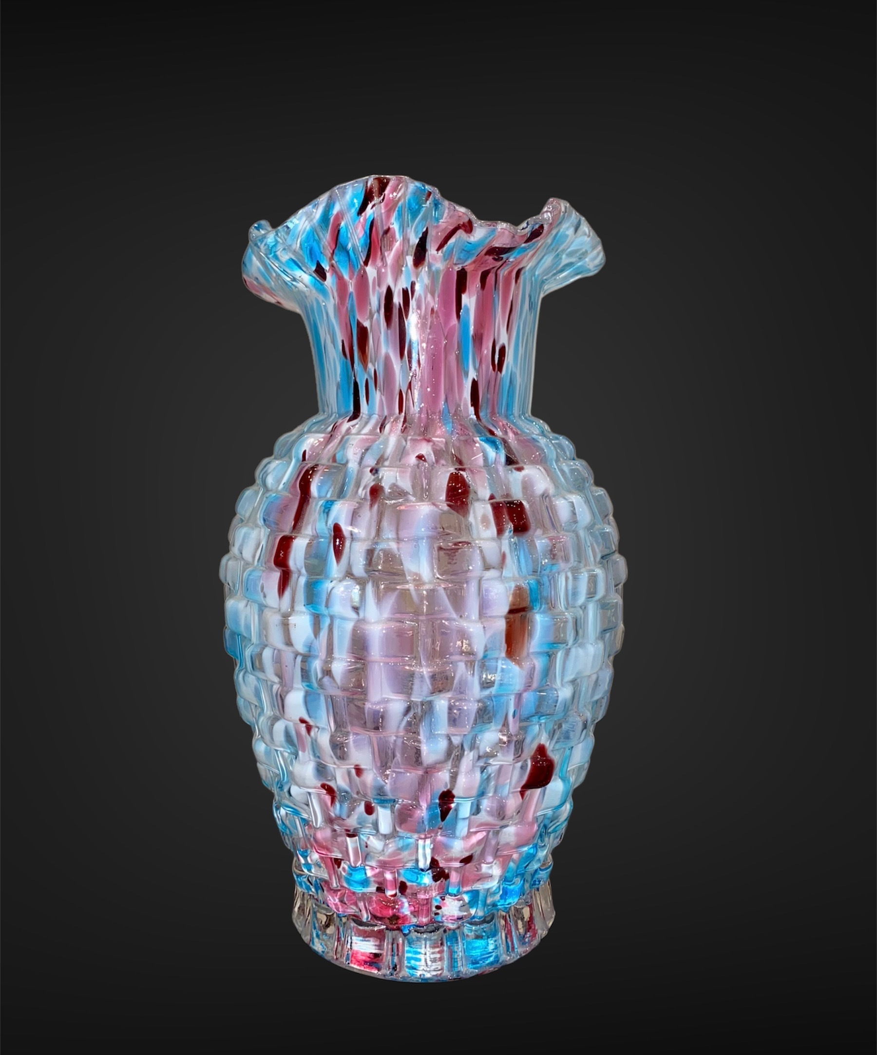 Vase issu de la verrerie de Clichy, années 1900