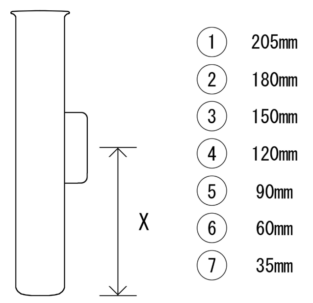 Vapaputki alumiinistauffeilla, 25mm putkeen