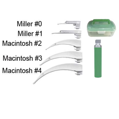 German F.O. Disposable Laryngoscope Set