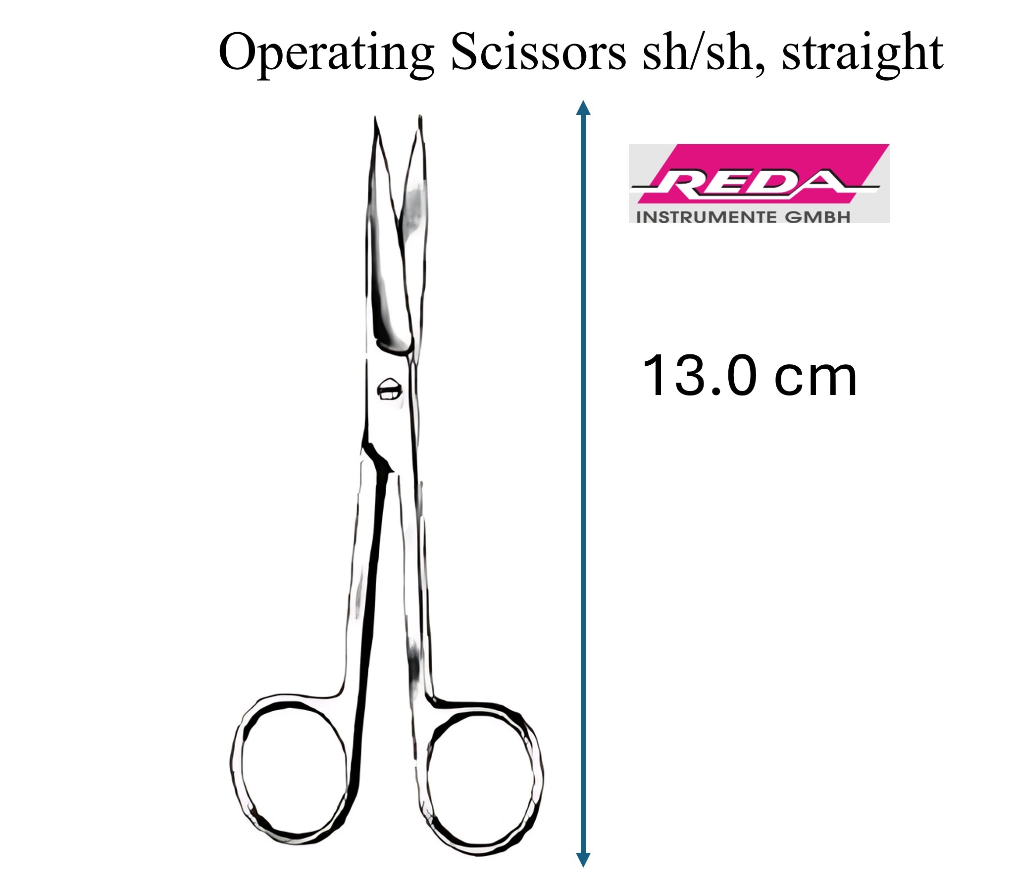 Surgical Scissors sharp/sharp tip, straight and curved