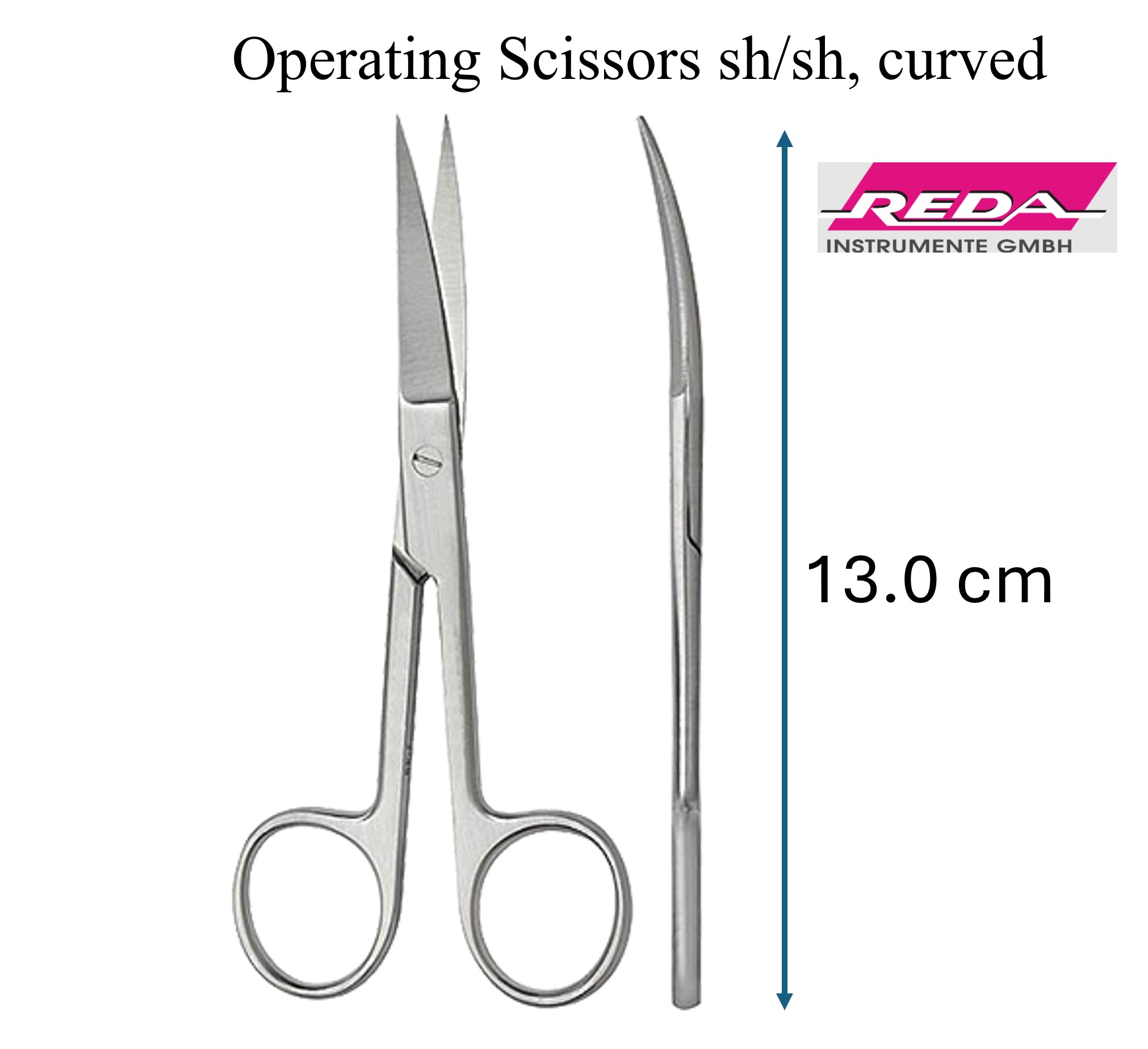 Surgical Scissors sharp/sharp tip, straight and curved