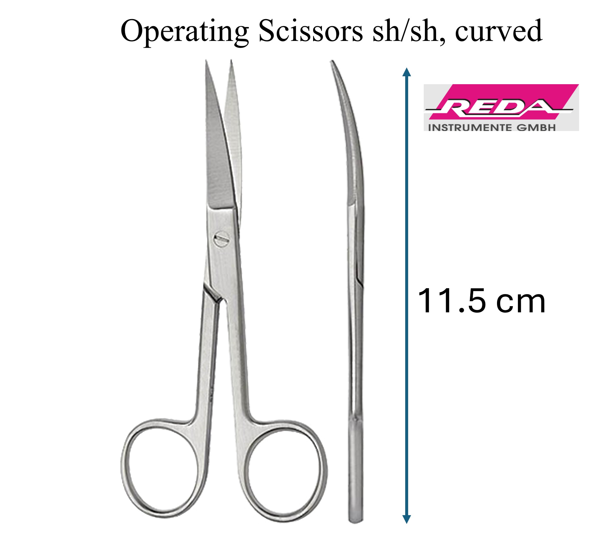 Surgical Scissors sharp/sharp tip, straight and curved