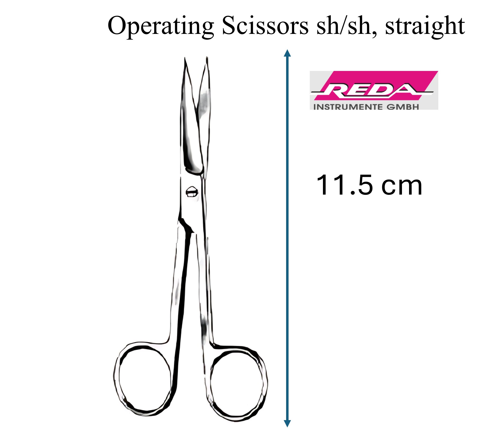 Surgical Scissors sharp/sharp tip, straight and curved