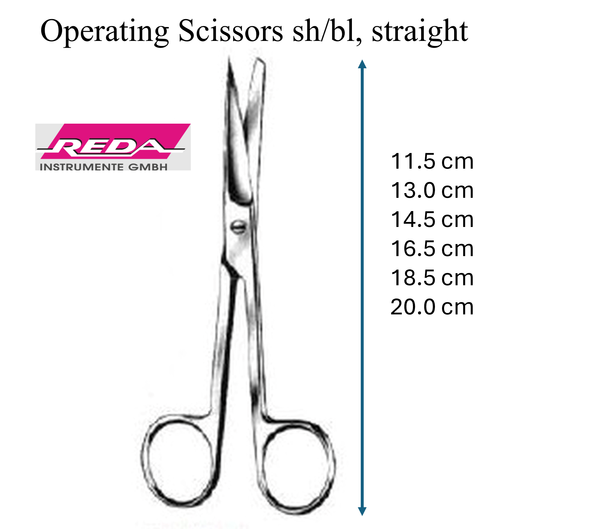 Surgical Scissors sharp/blunt tip