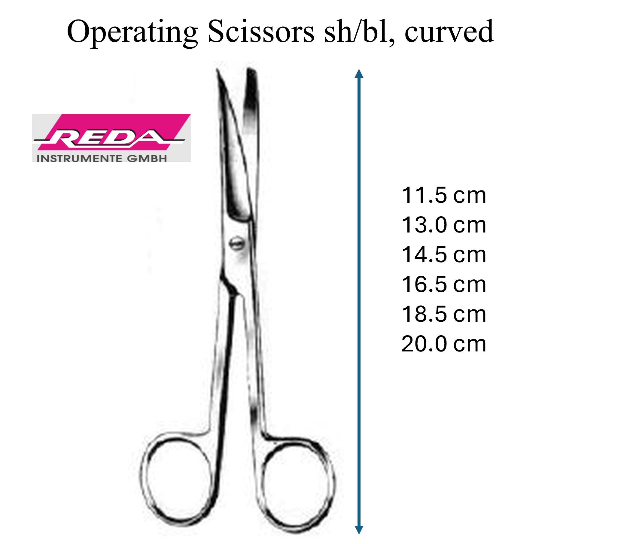 Surgical Scissors sharp/blunt tip