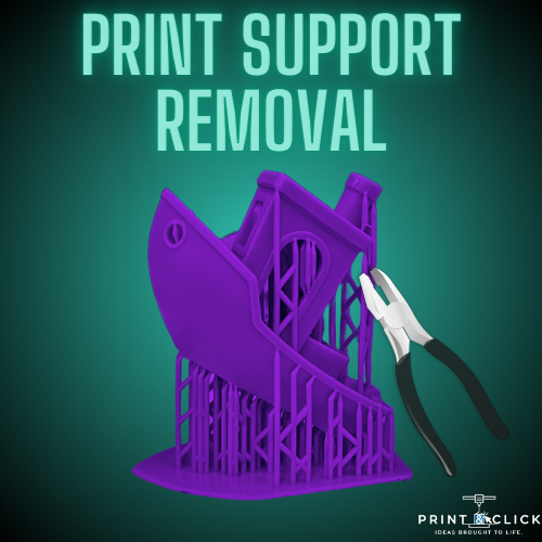 PRINT SUPPORT REMOVAL