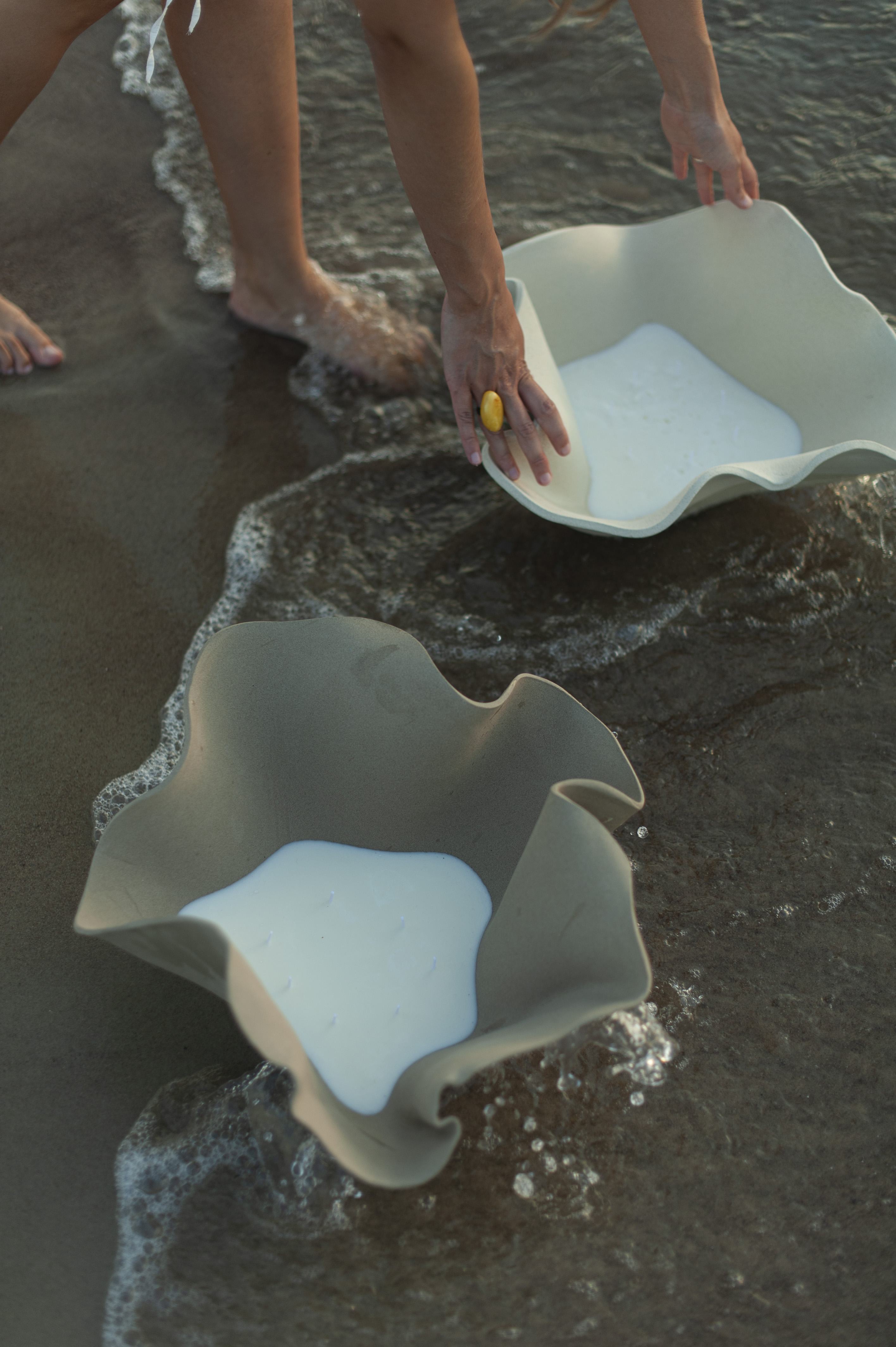 Pėdos Smėly massive sand