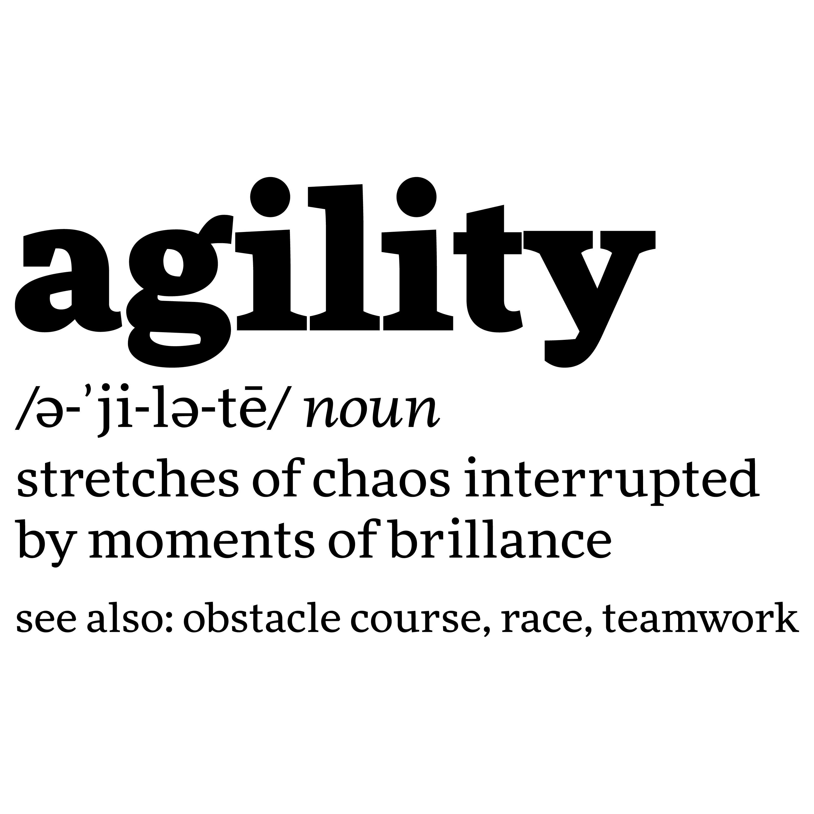 Agility Definition Shirt Decal