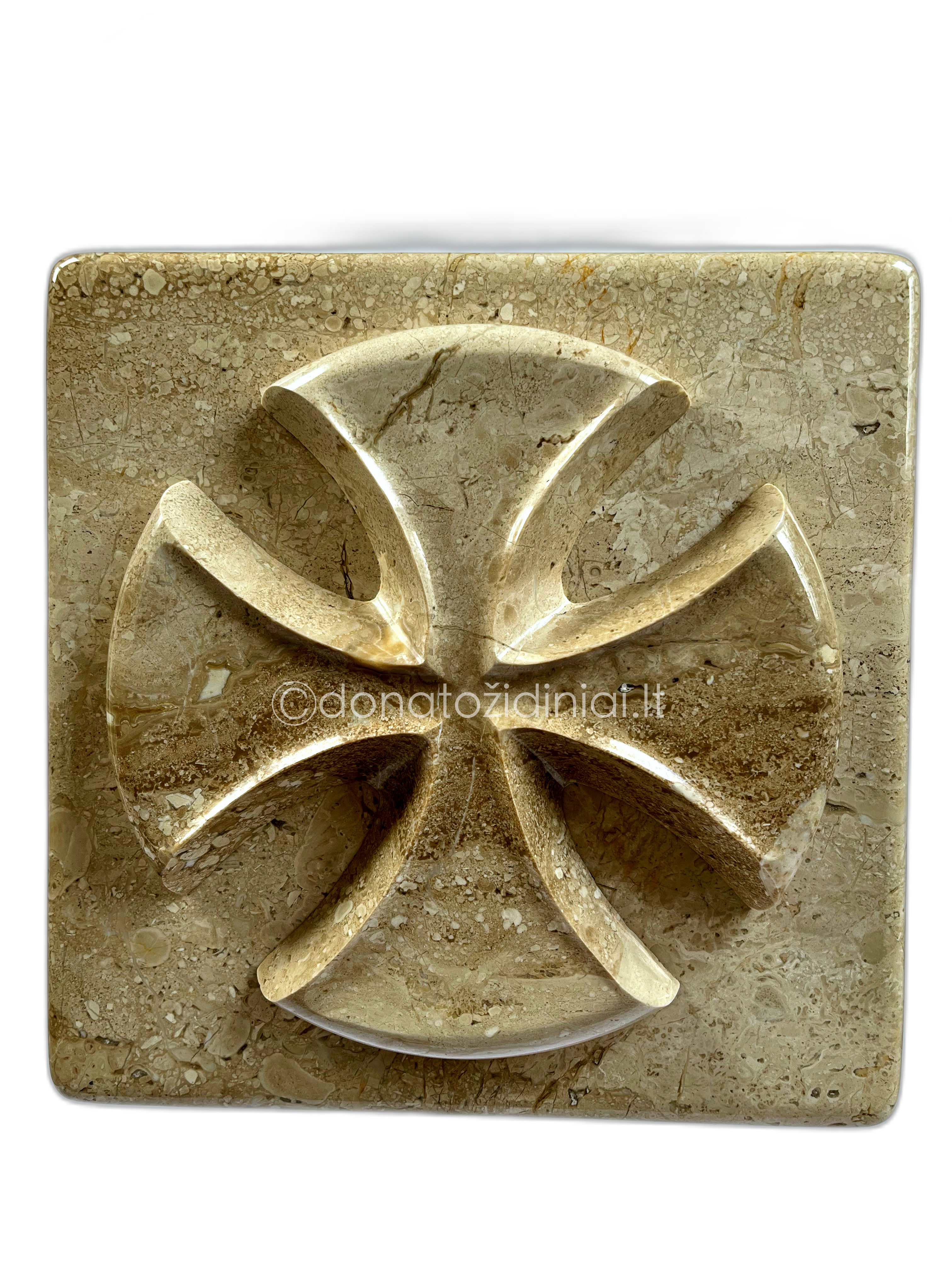 Marmurinė urna Šviesiai pilka/kreminė