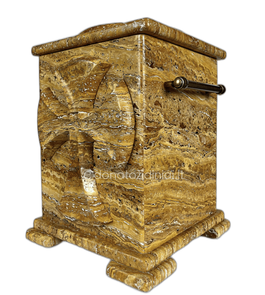 Marmurinė urna Geltona