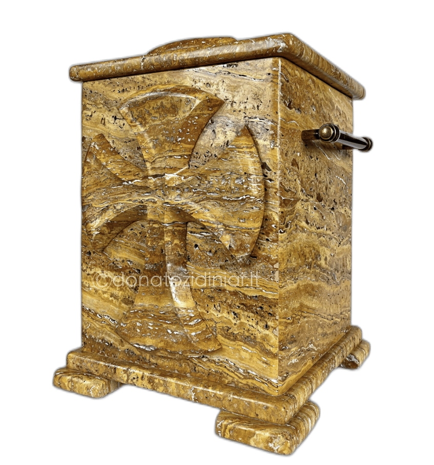 Marmurinė urna Geltona