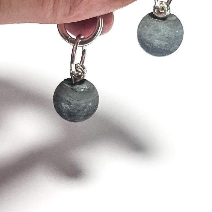 Auskarai VIRSMAS - PLANETOS / Earrings TRANSFORMATION - PLANETS