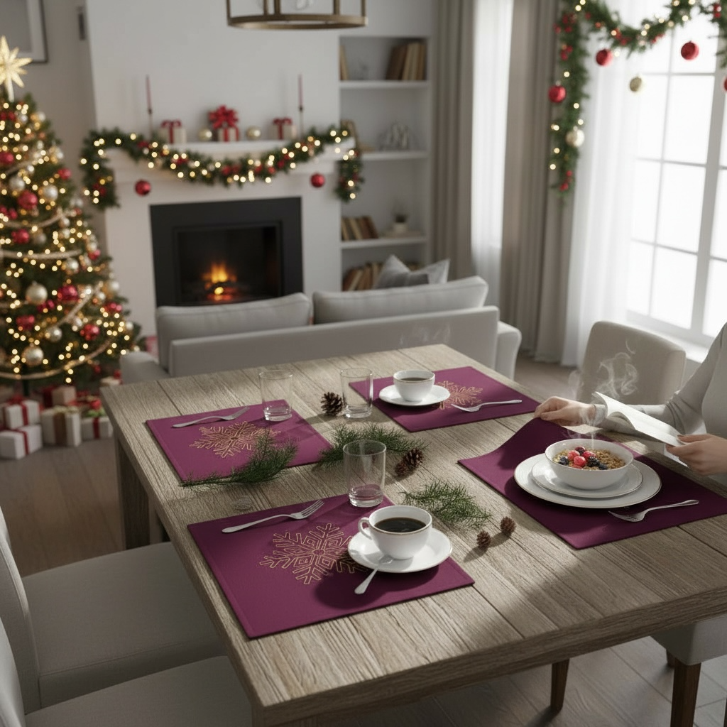 Kalėdinių staltiesėlių komplektas