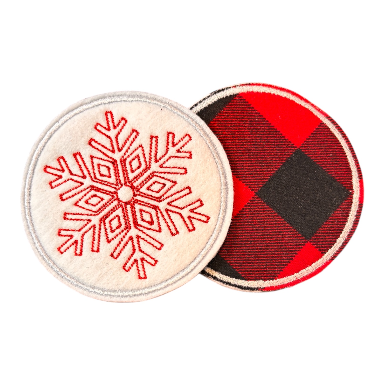 Kalėdinių puodelio padėkliukų komplektas