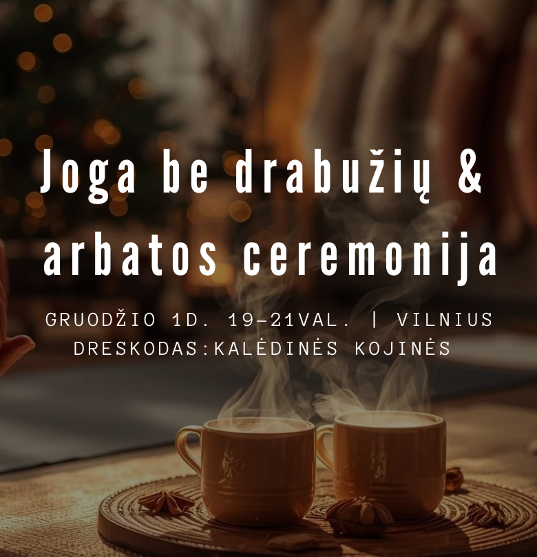 Joga tik su kalėdinė kojinėm & masala chai (mišri grupė)