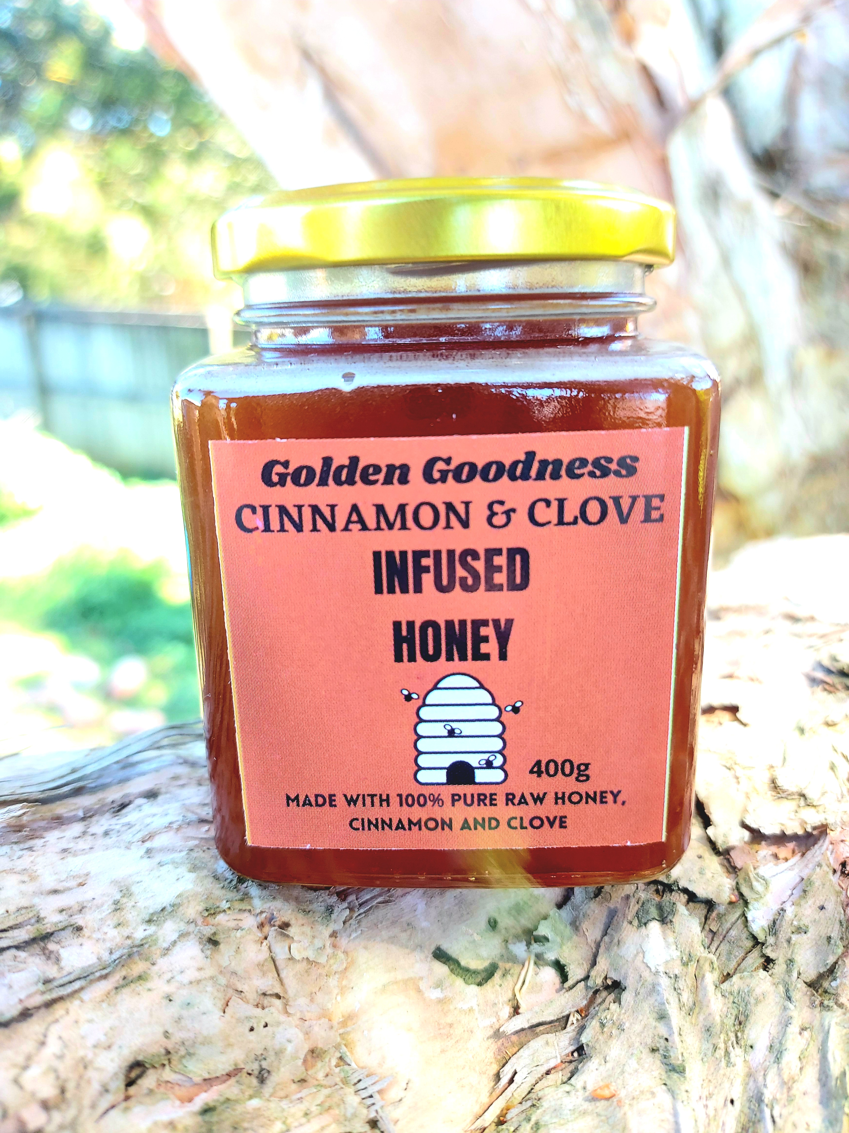Cinnamon & Clove Infused Honey 400g