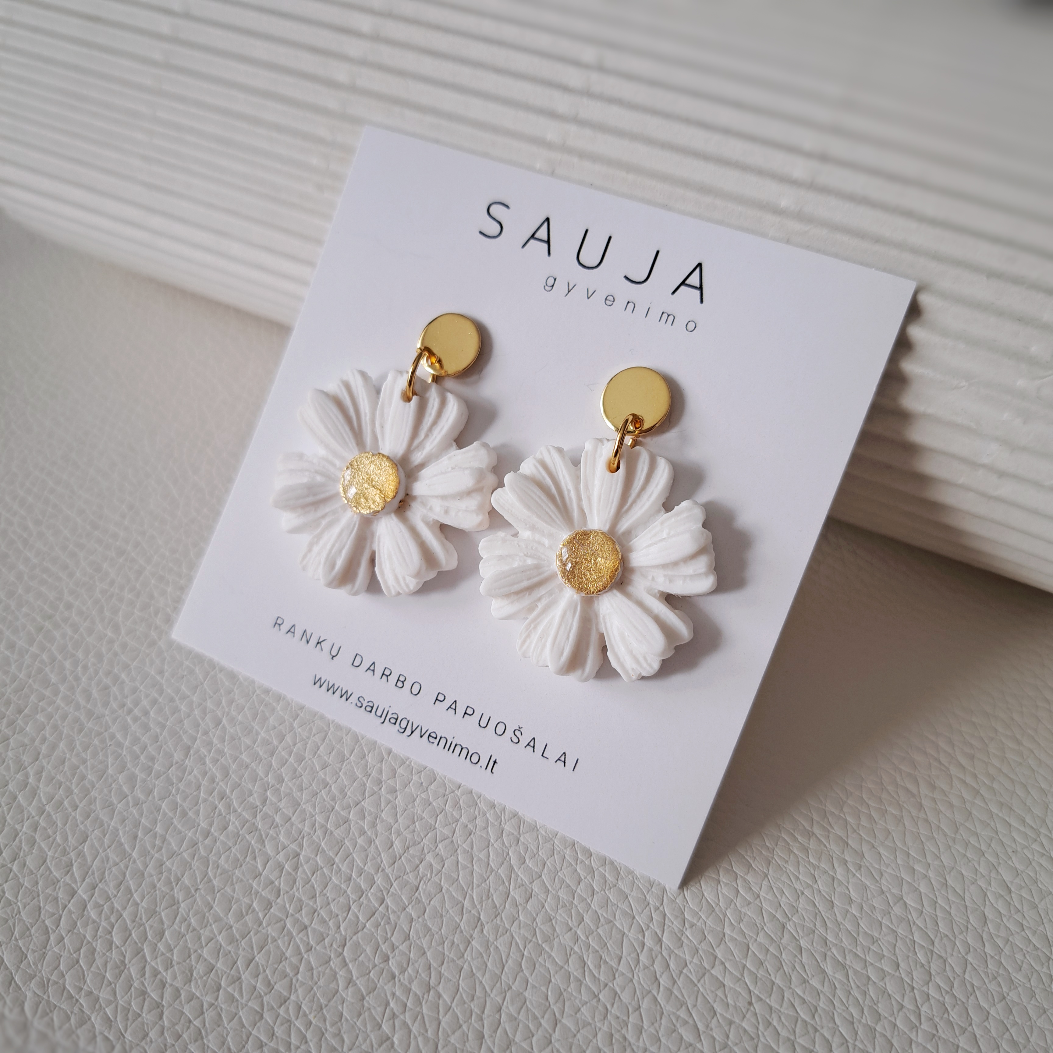 'Gold flower II' auskarai