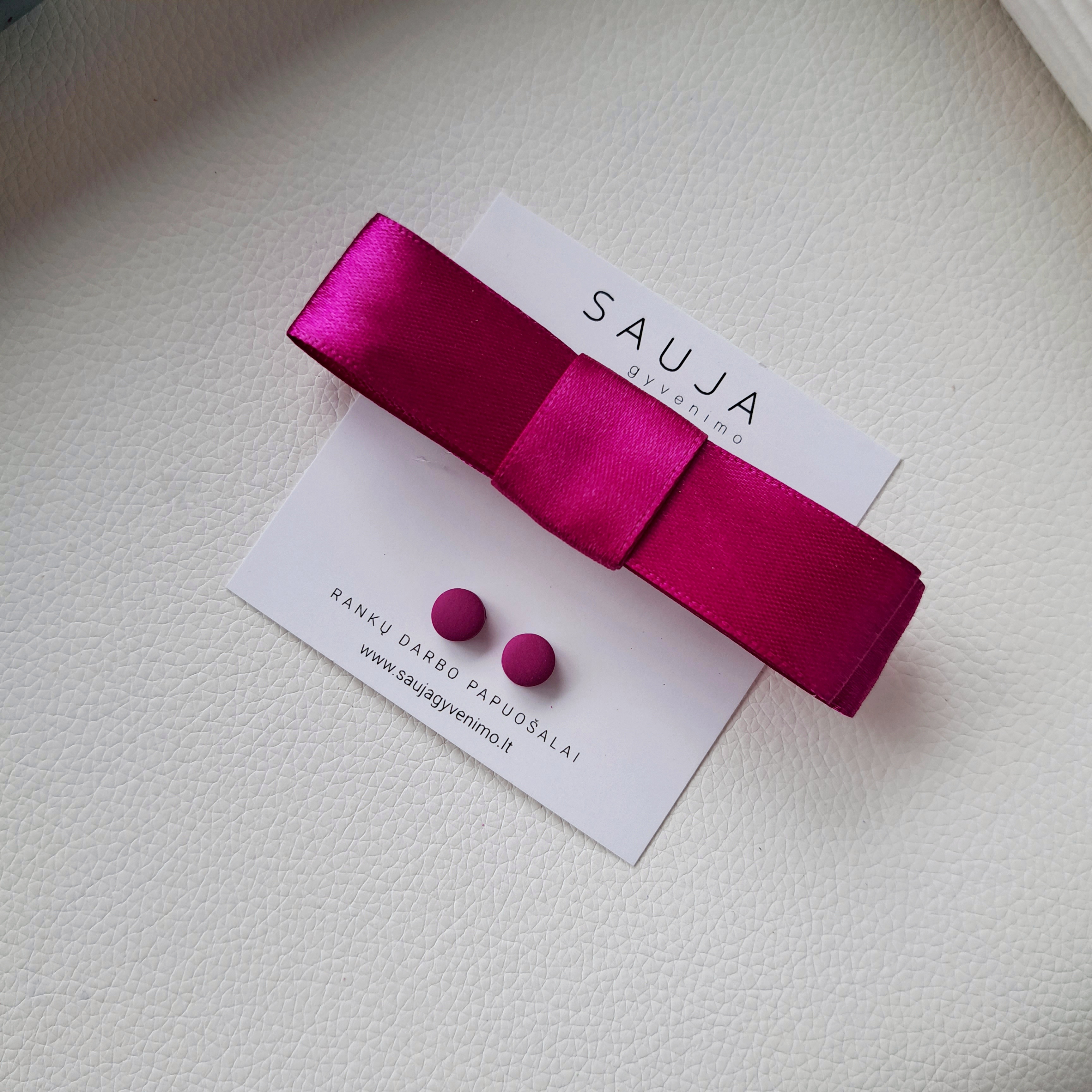 Magenta kaspinas segtukas siauras 8 cm