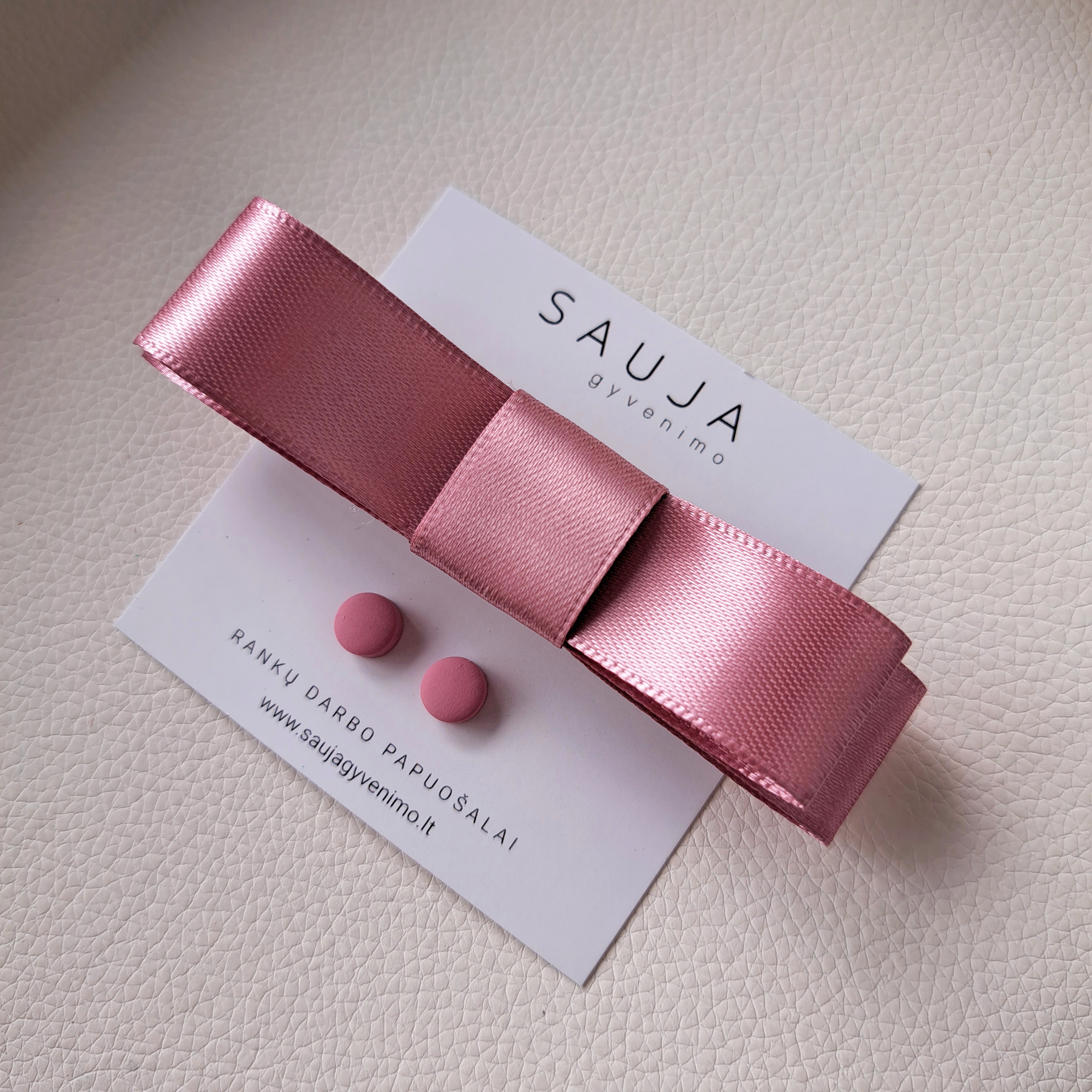 Rose kaspinas segtukas siauras