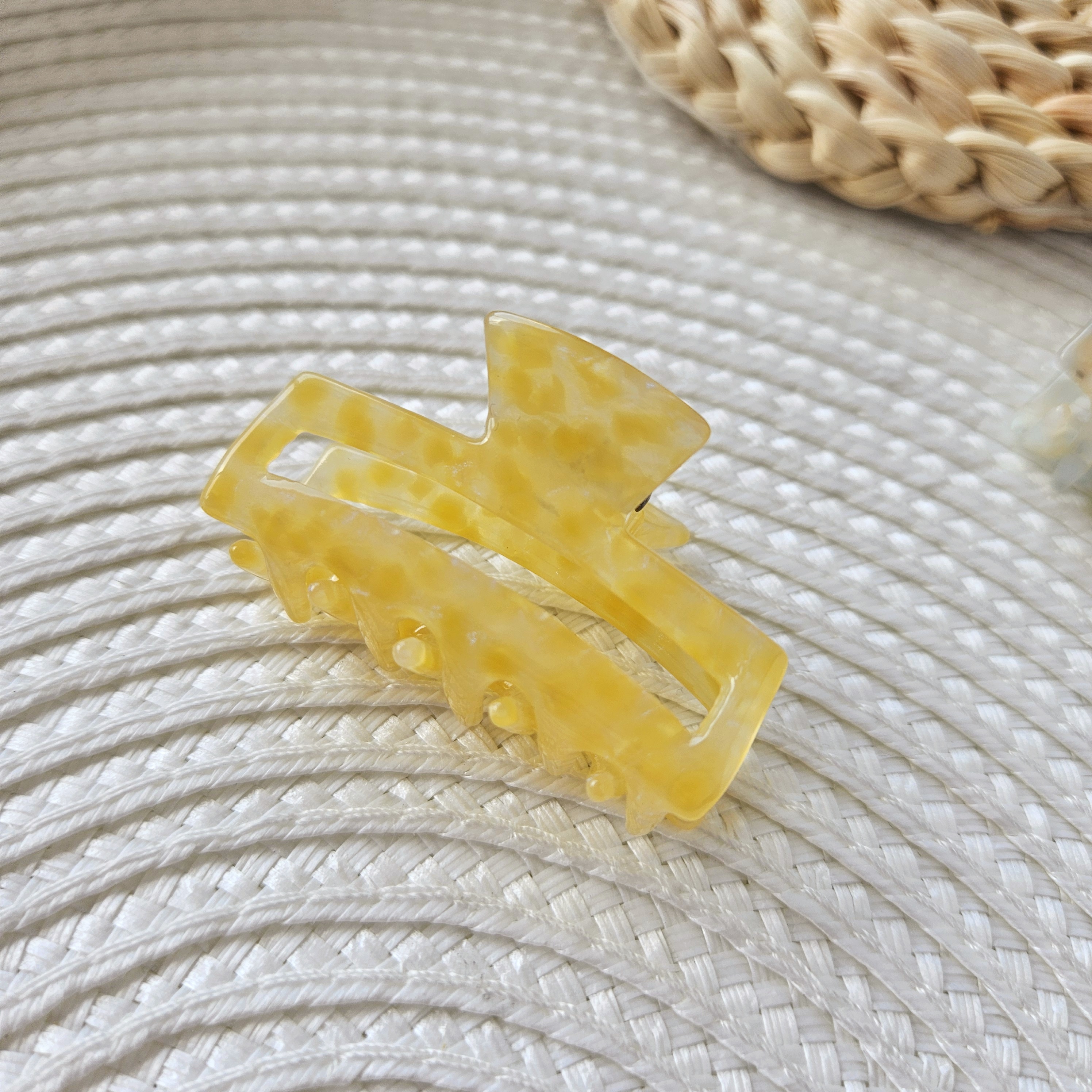 Geltonos žnyplės mini 5 cm