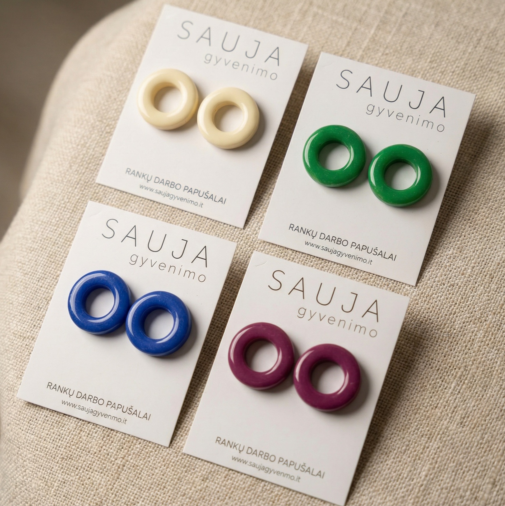 'Color donut' auskarai