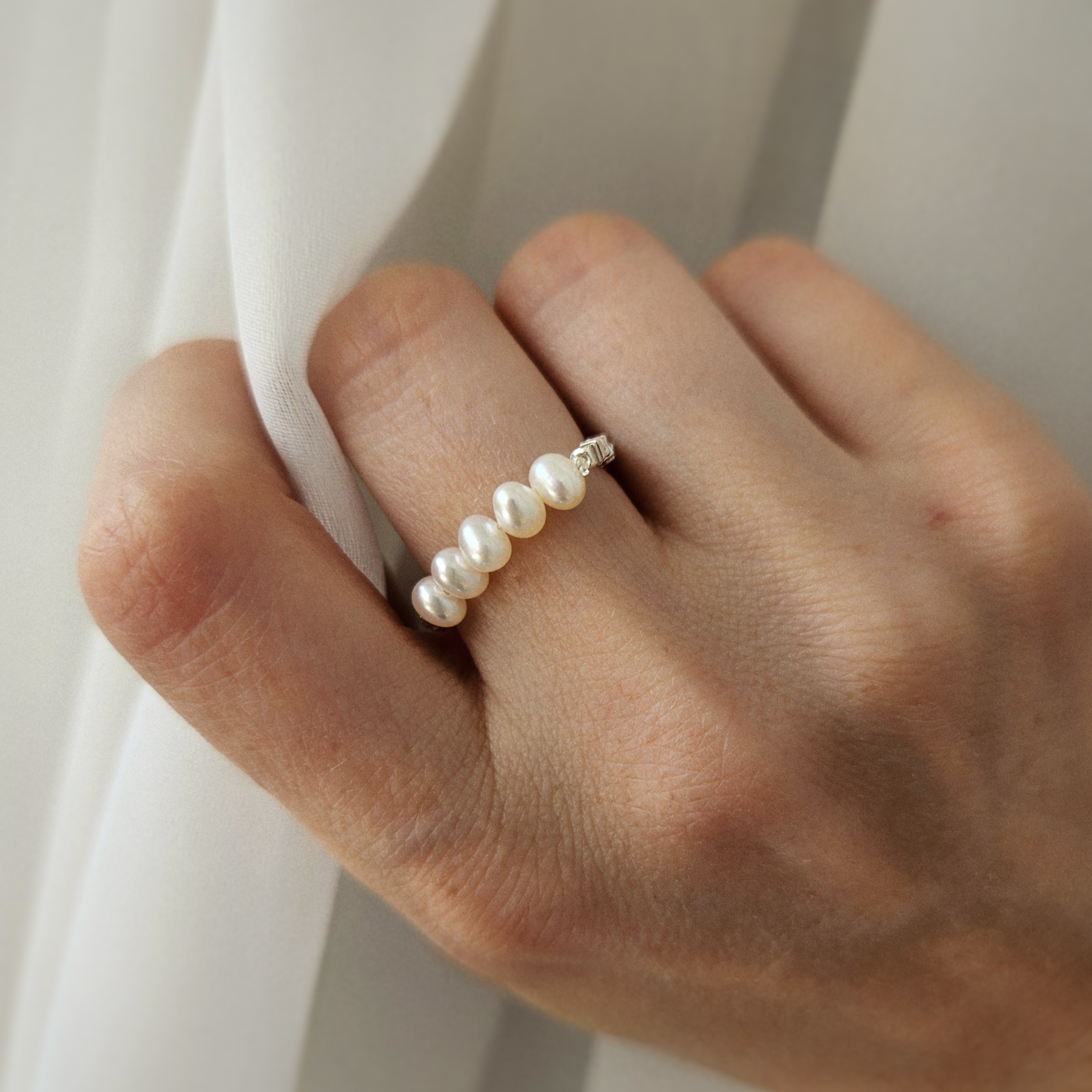 'Pearl' žiedas | 925 sidabras 