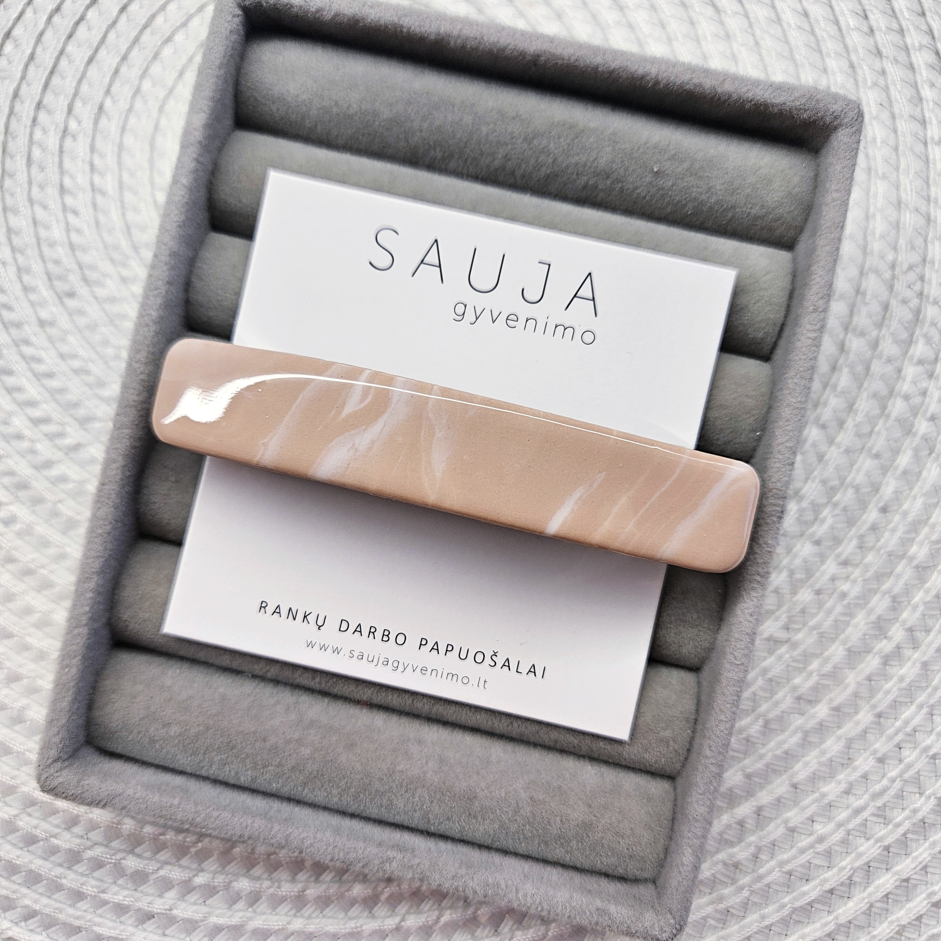 'Crema marble' segtukas 8 cm