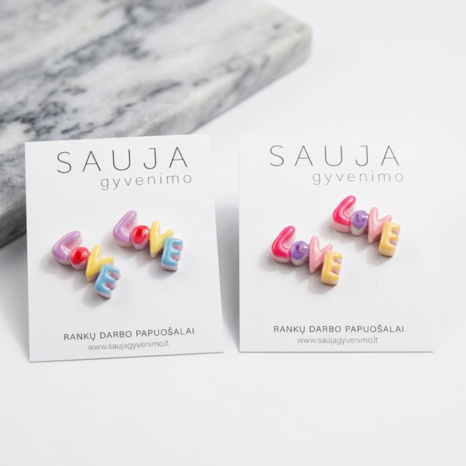 'Color love' auskarai