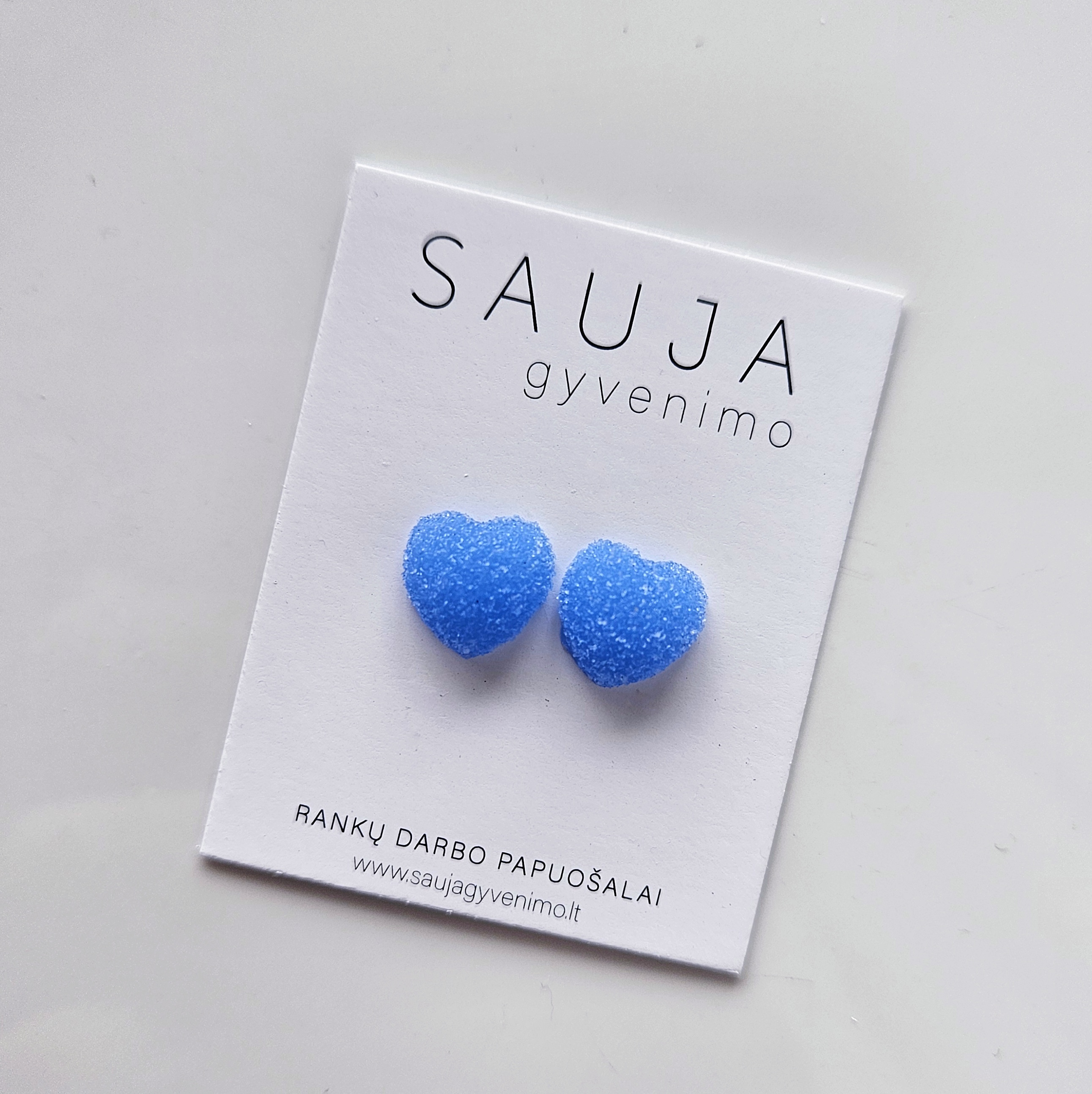 'Gummy heart' auskarai