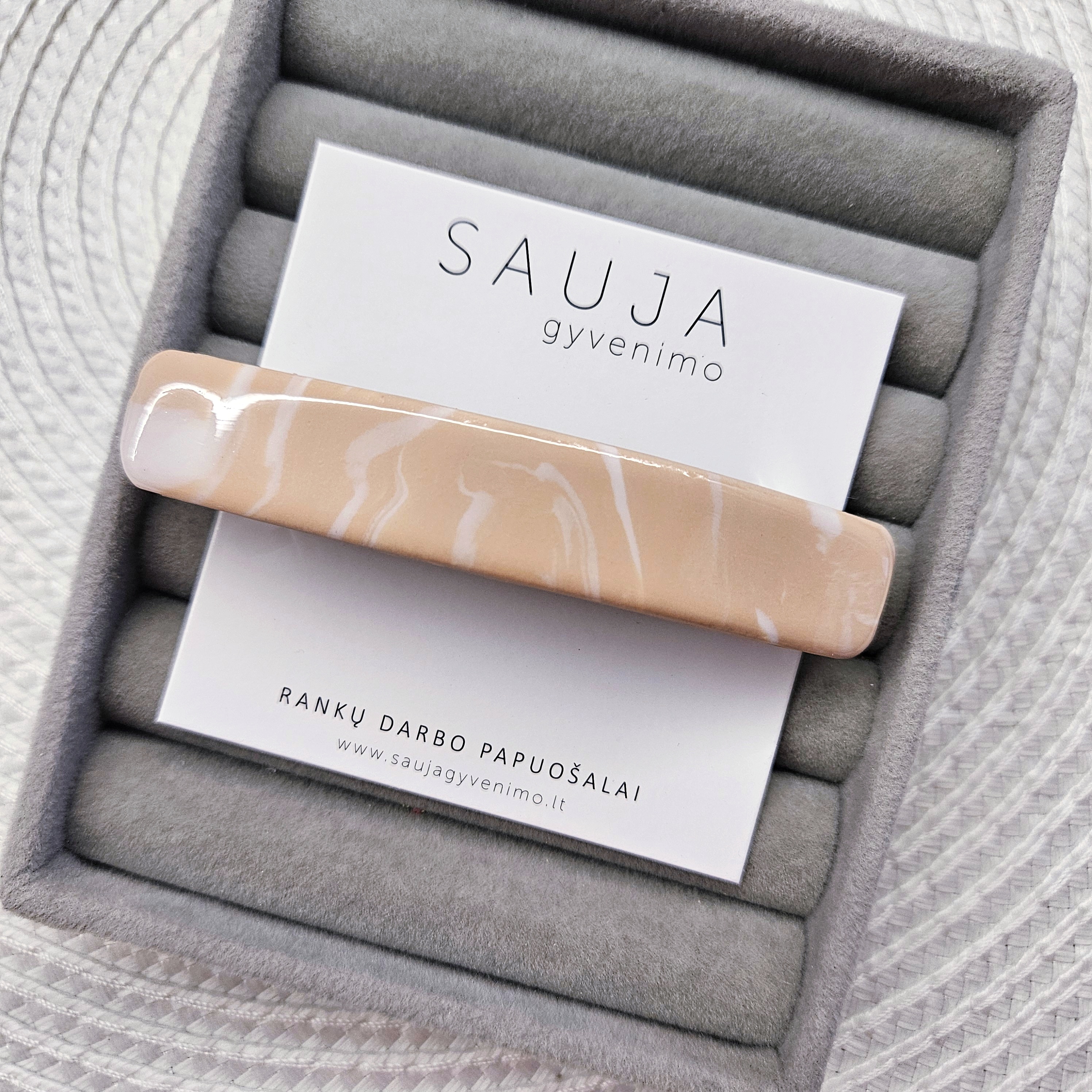 'Crema marble II' segtukas 8 cm
