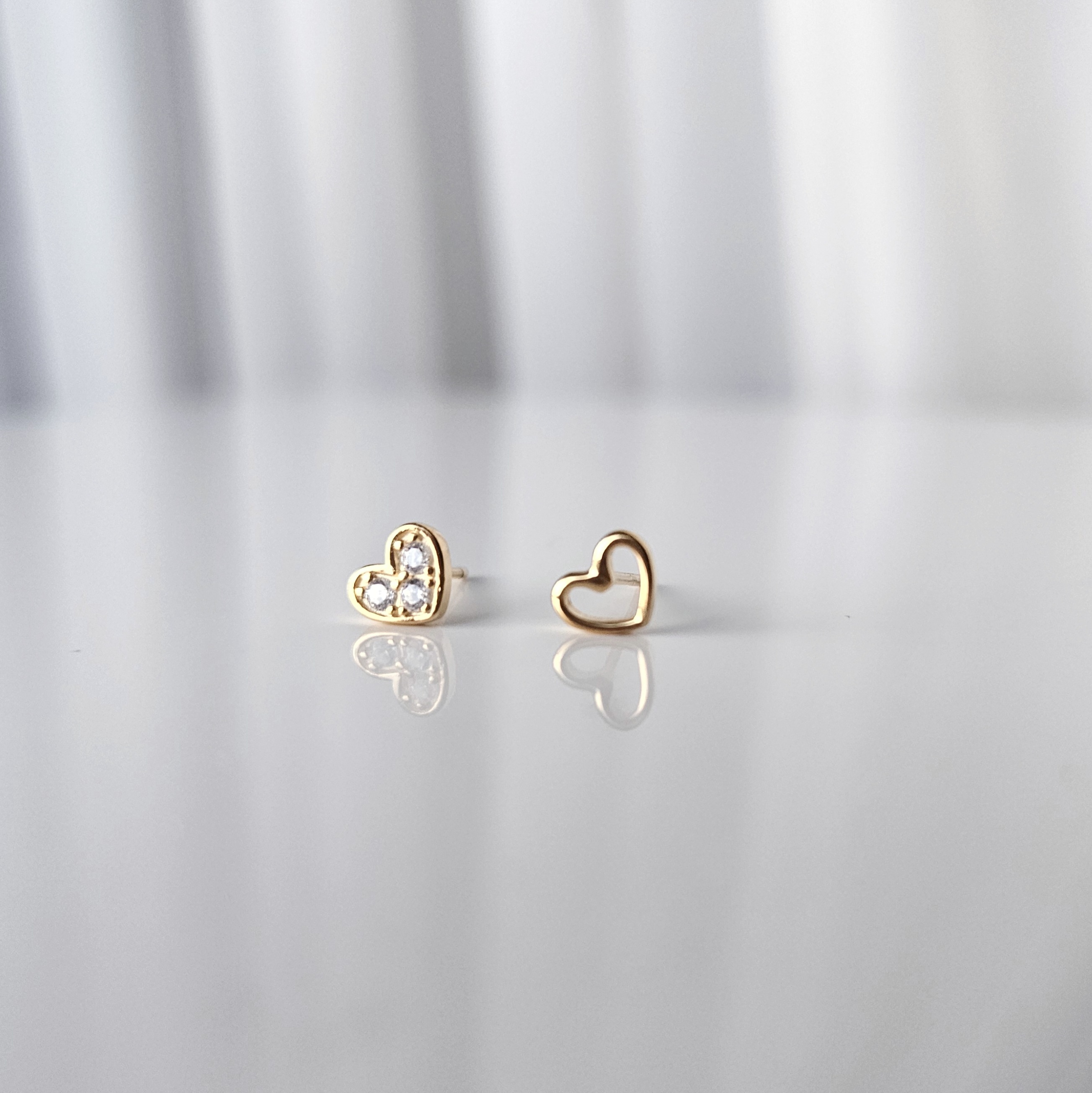 'Heart II' auskarai | 925 sidabras 