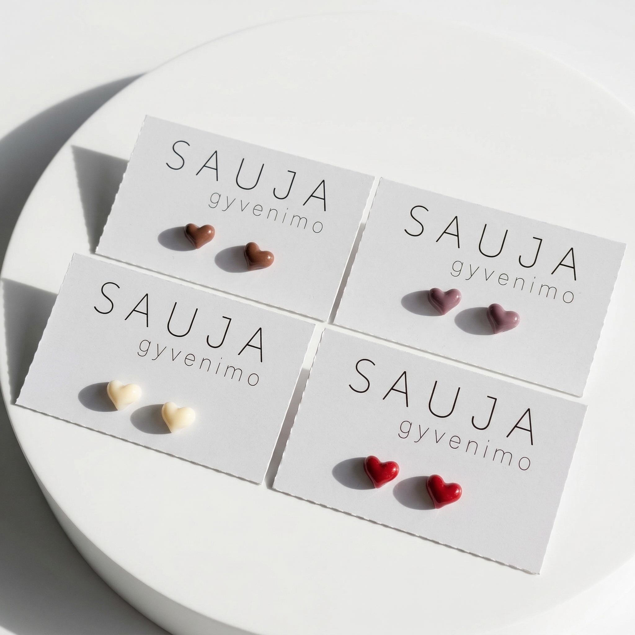 'Mikro heart' auskarai