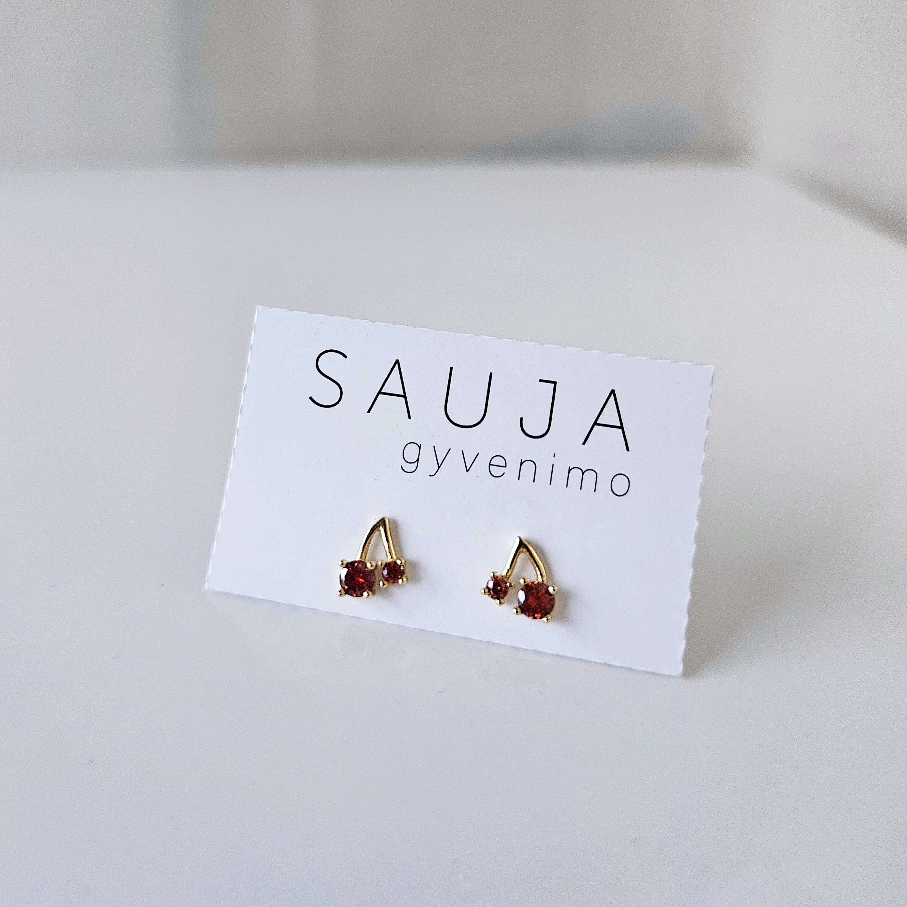 'Cherry' auskarai | 925 sidabras 