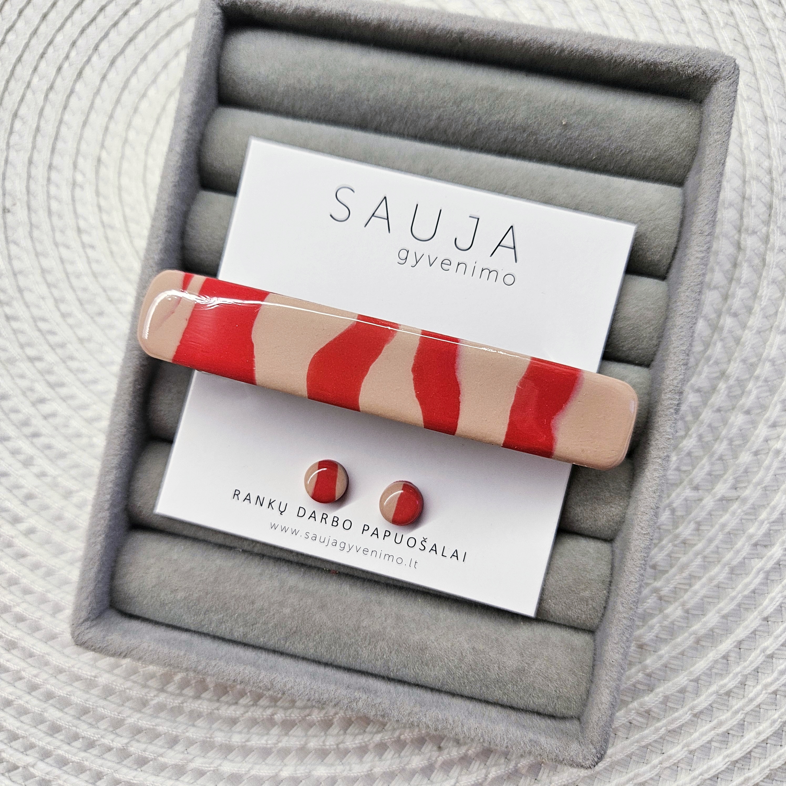 'Red/crema' segtukas 8 cm